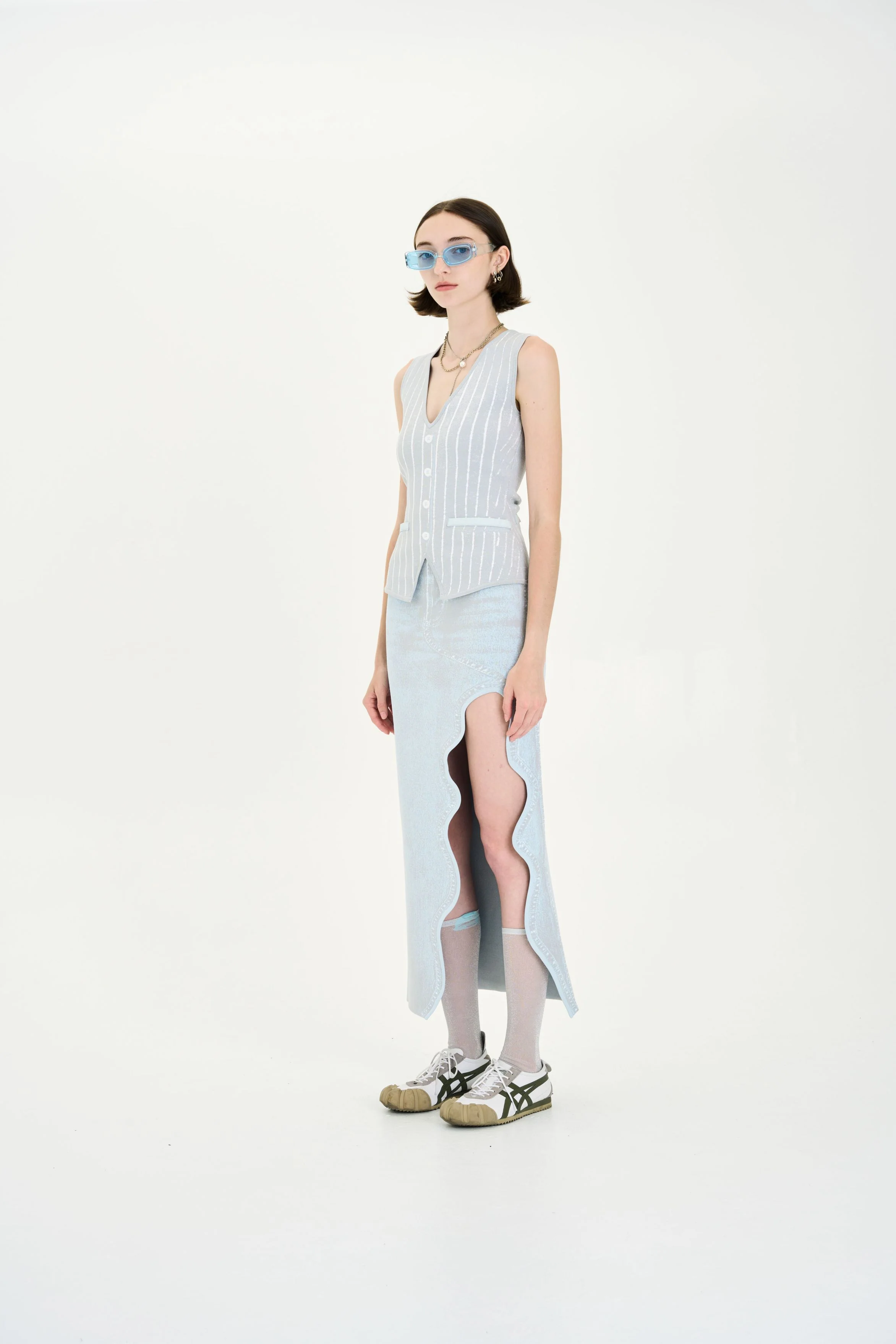 MARIGOLD DENIM PRINT VEST - Image 4