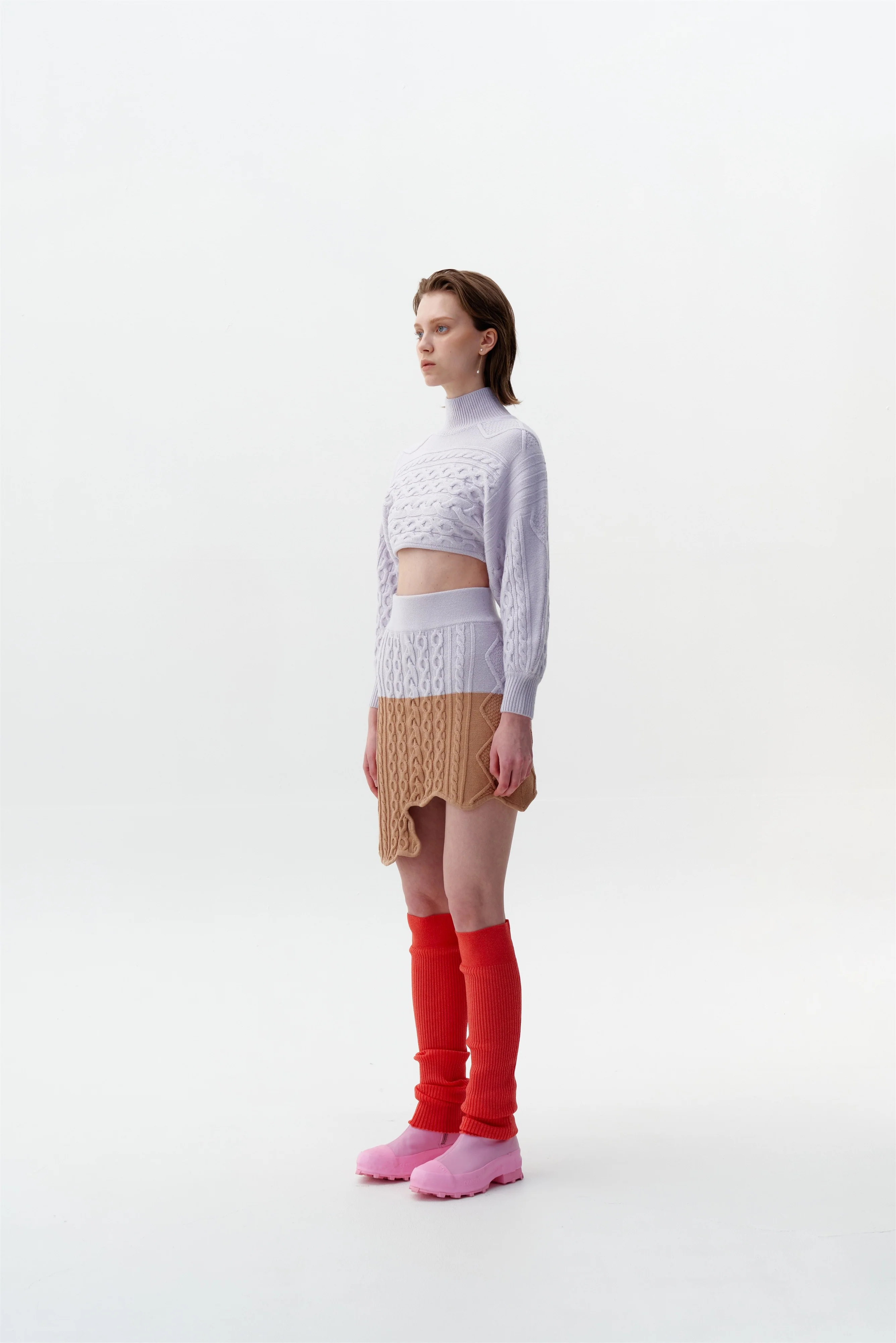 MERCURY OVERSIZED MIXED CABLE KNIT PULLOVER - Image 2