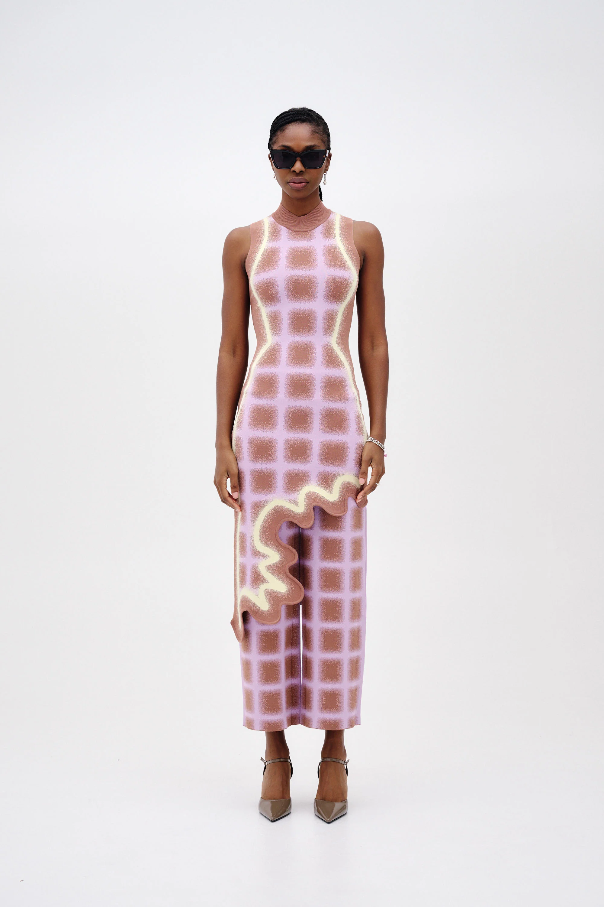 MIA WAVY PLAID DRESS - Image 2