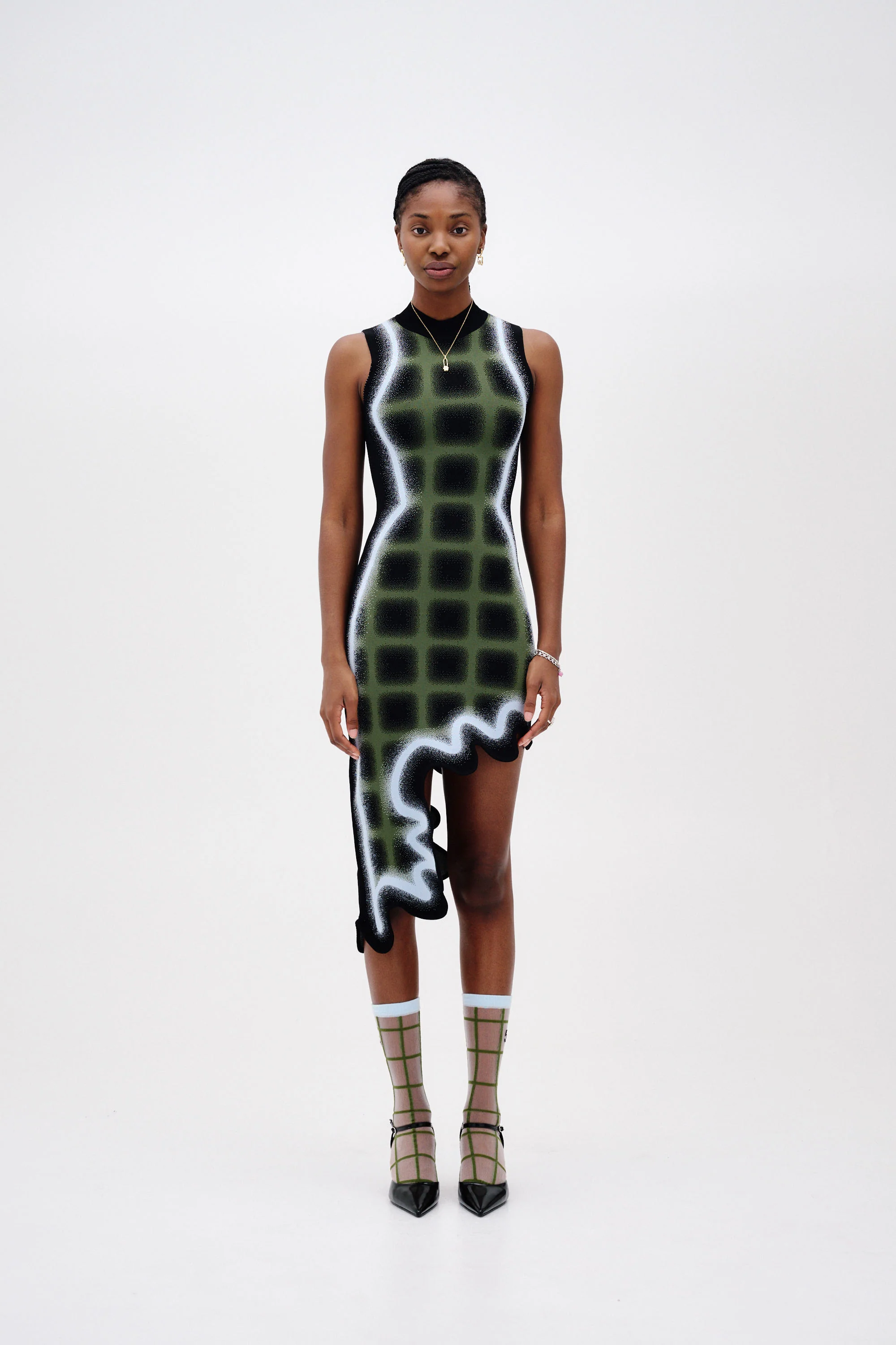 MIA WAVY PLAID DRESS - Image 2
