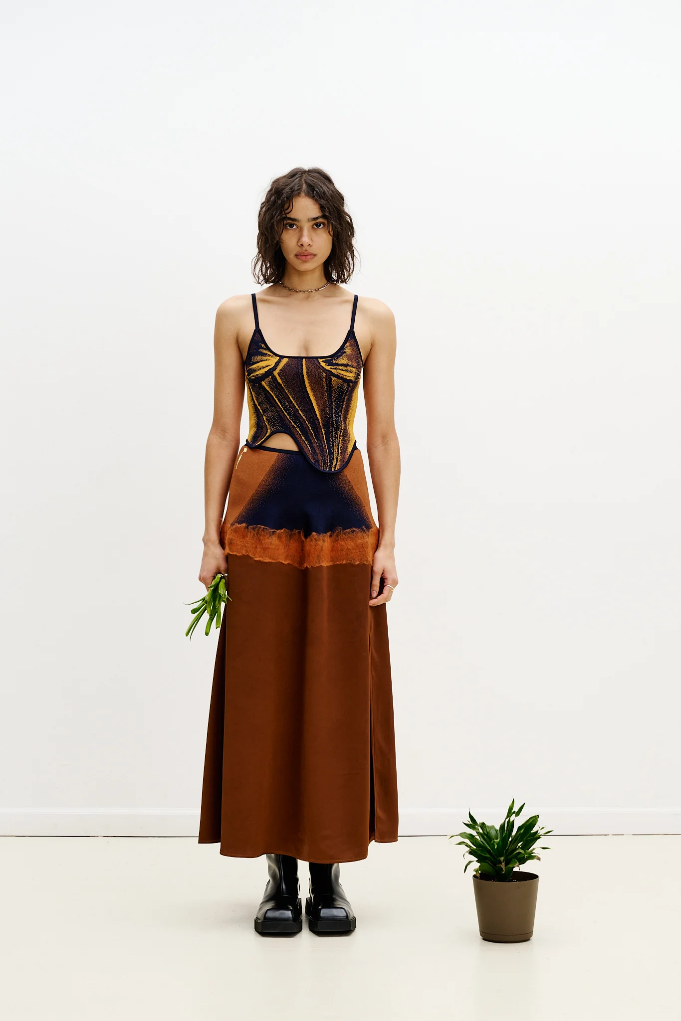 MILA DENIM PRINT TANK TOP - Image 2