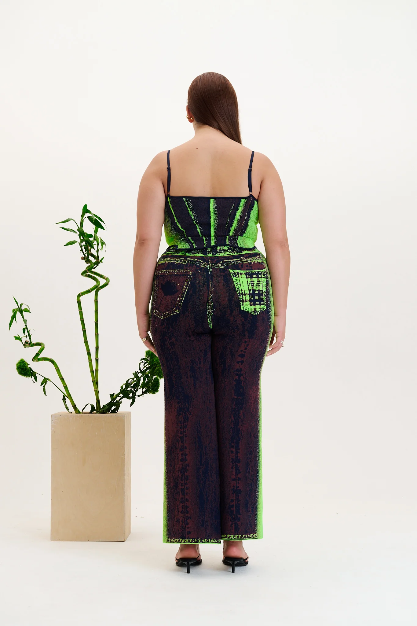 MILA DENIM PRINT TANK TOP - Image 4