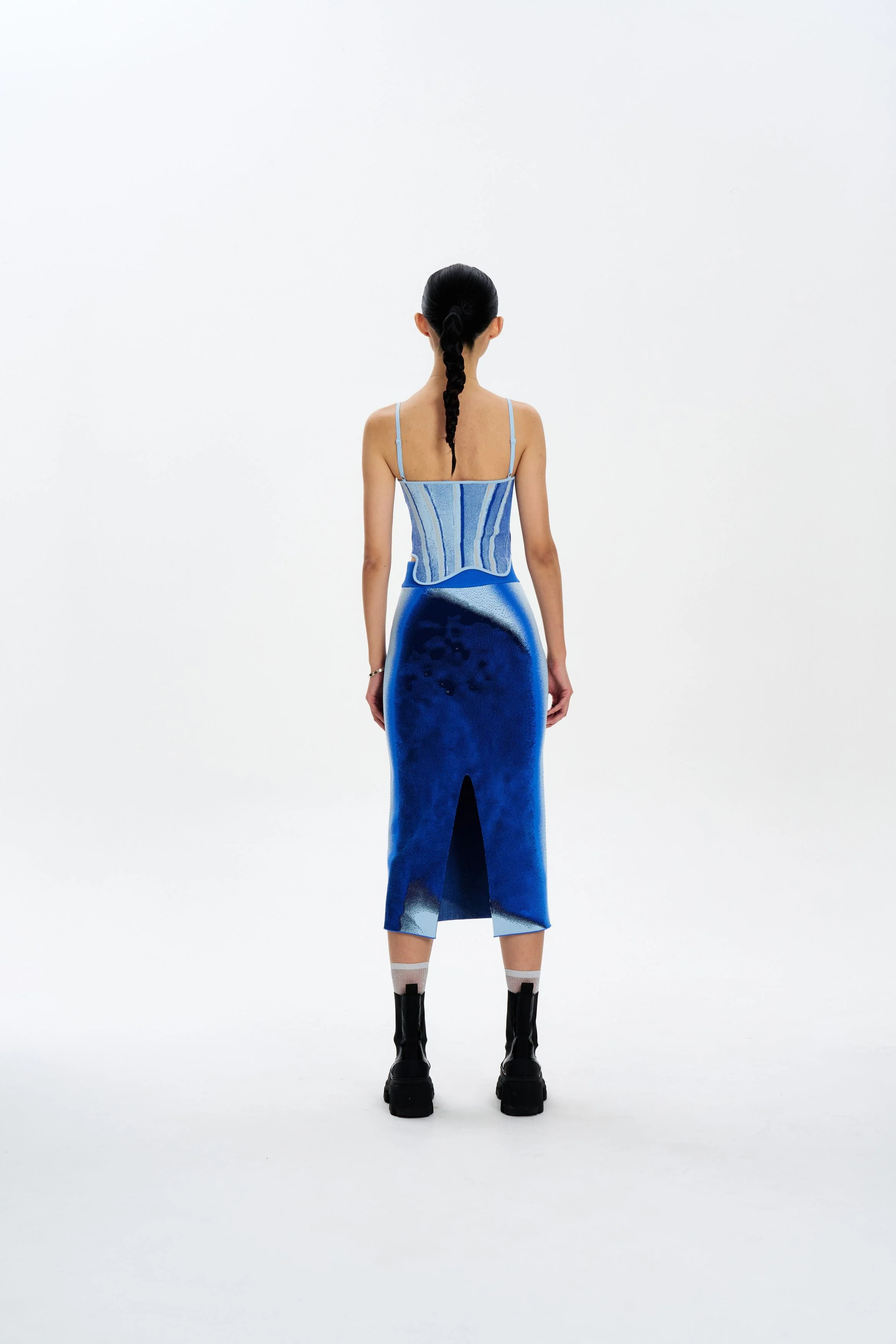 MILA DENIM PRINT TANK TOP - Image 4