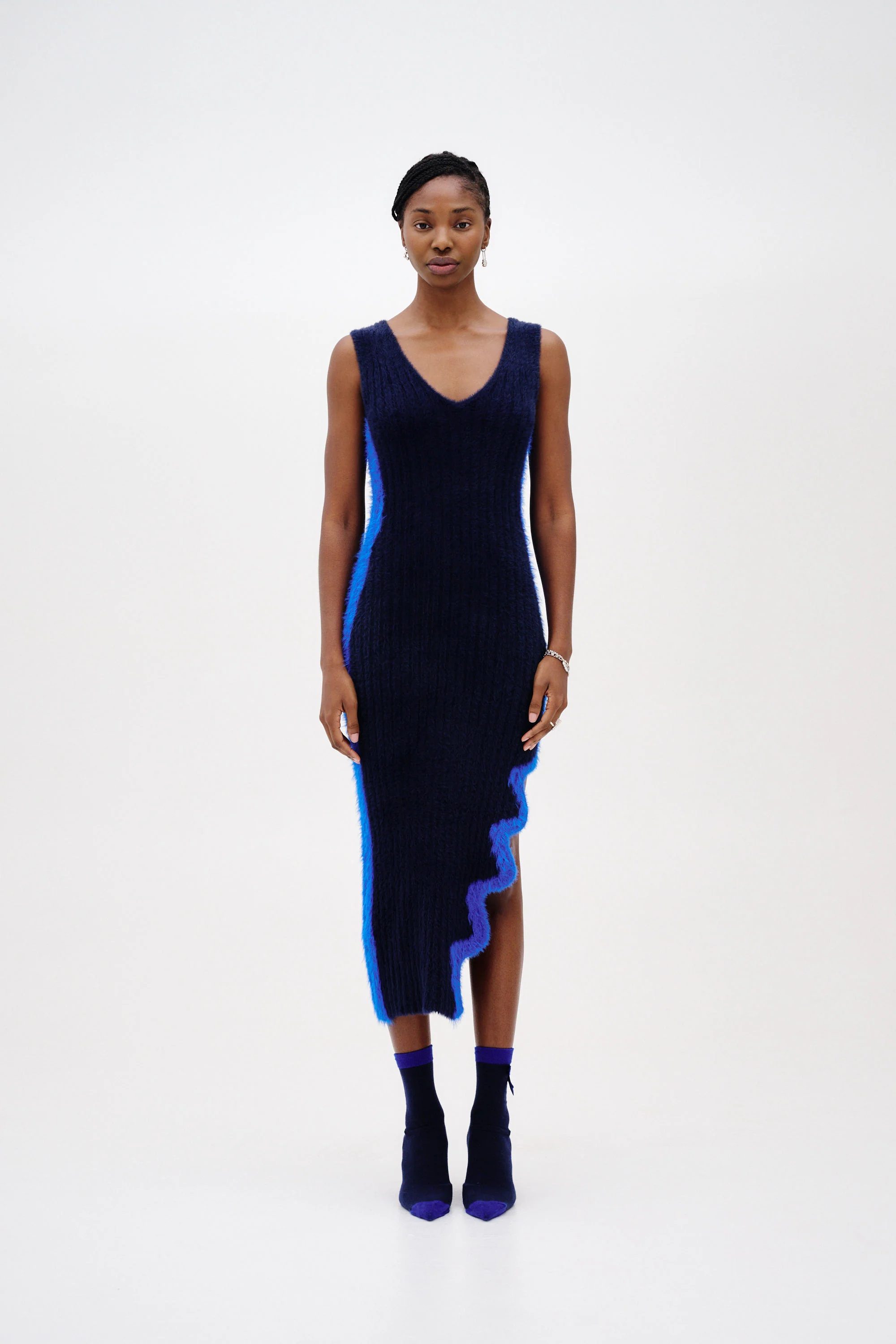 MILEY FAUX FUR REVERSIBLE LONG DRESS - Image 2