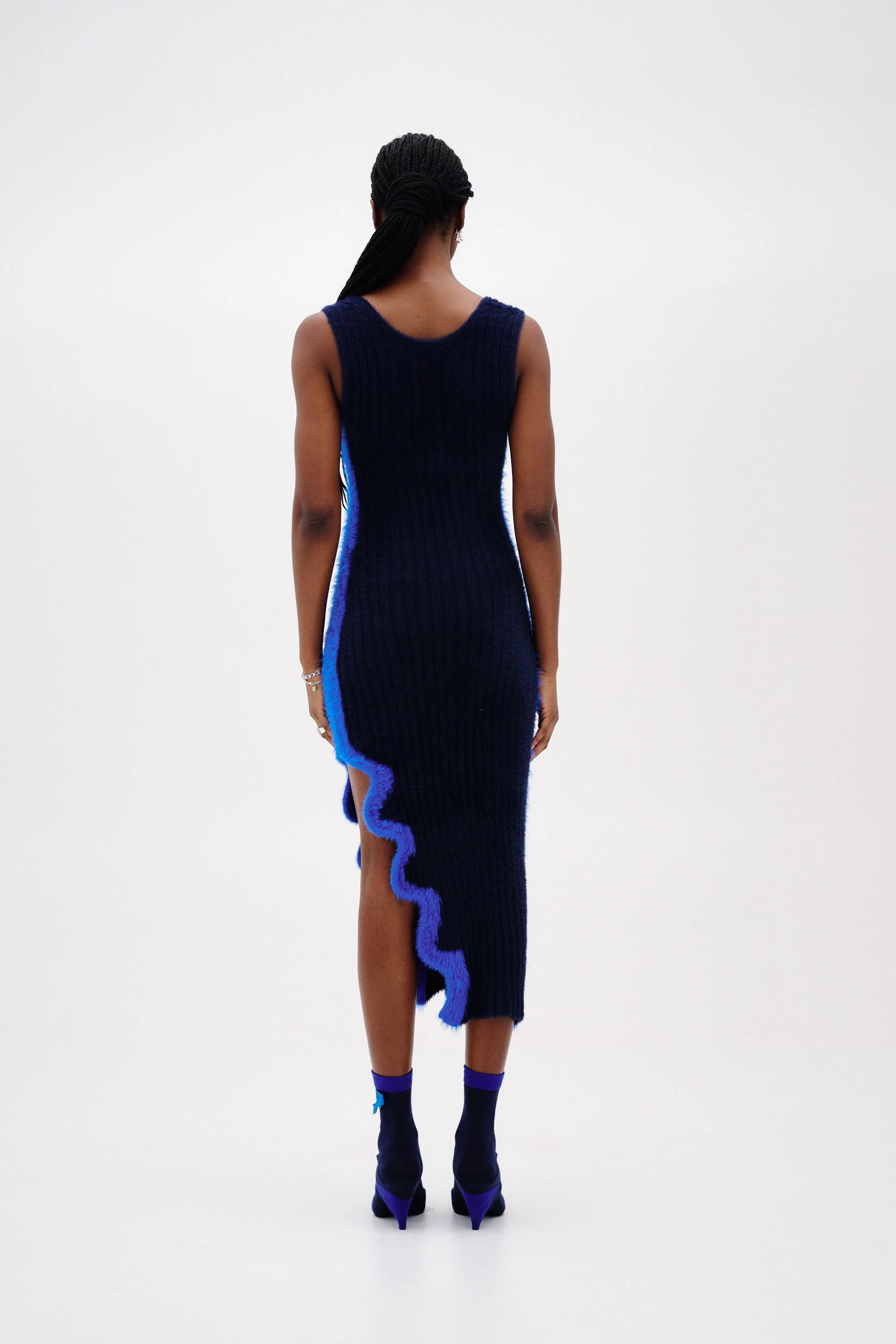 MILEY FAUX FUR REVERSIBLE LONG DRESS - Image 4