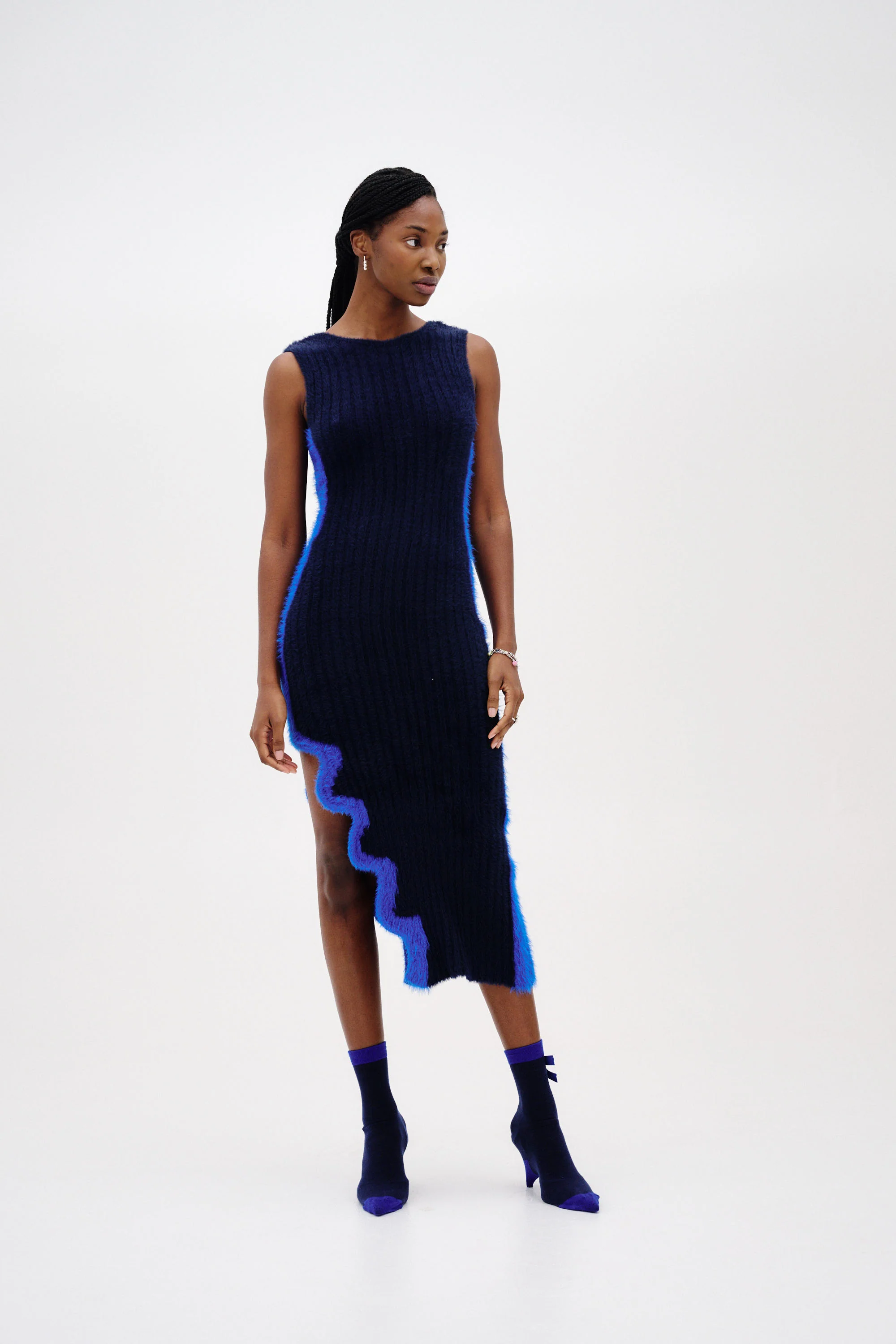 MILEY FAUX FUR REVERSIBLE LONG DRESS - Image 5