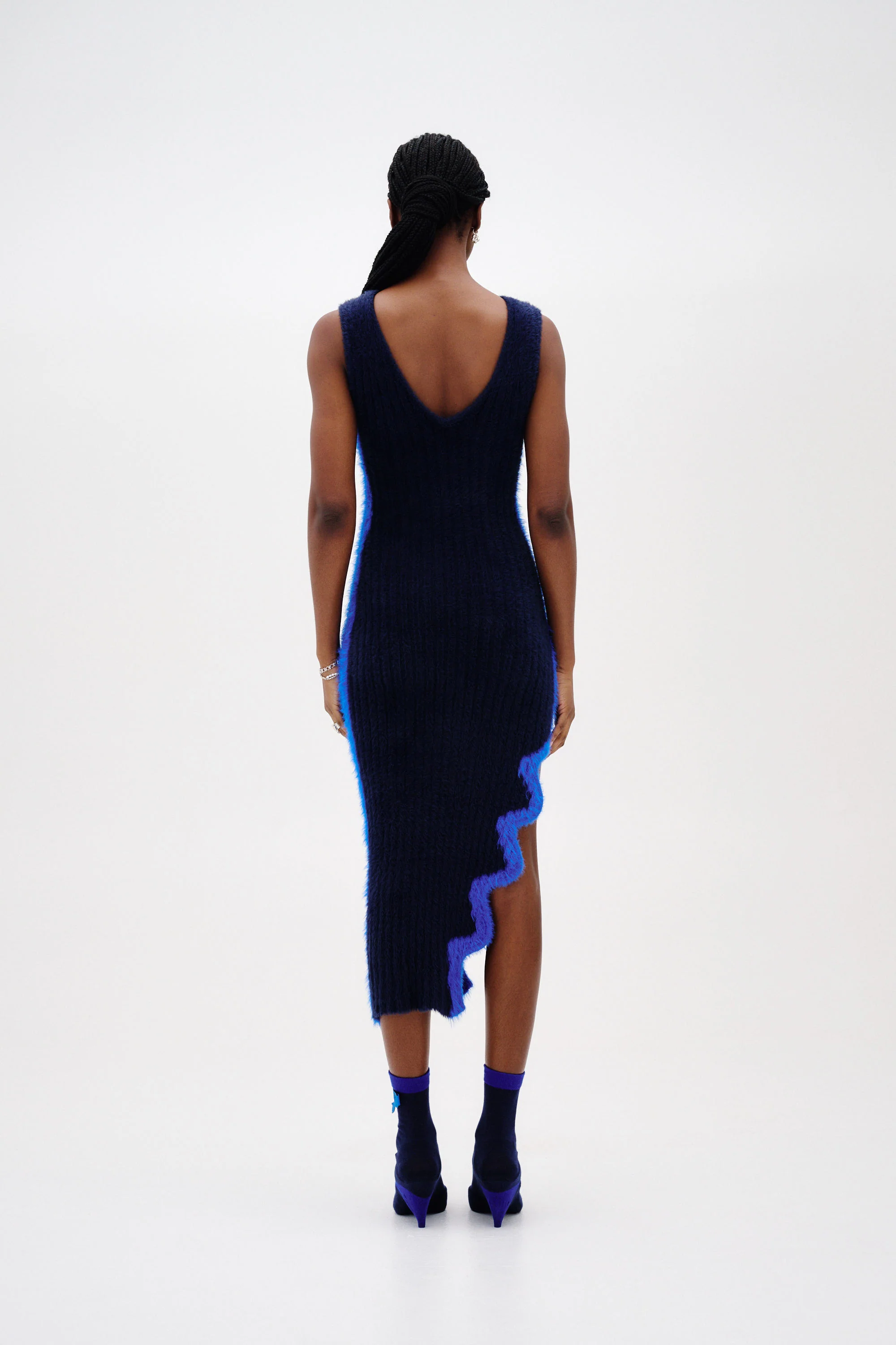 MILEY FAUX FUR REVERSIBLE LONG DRESS - Image 6