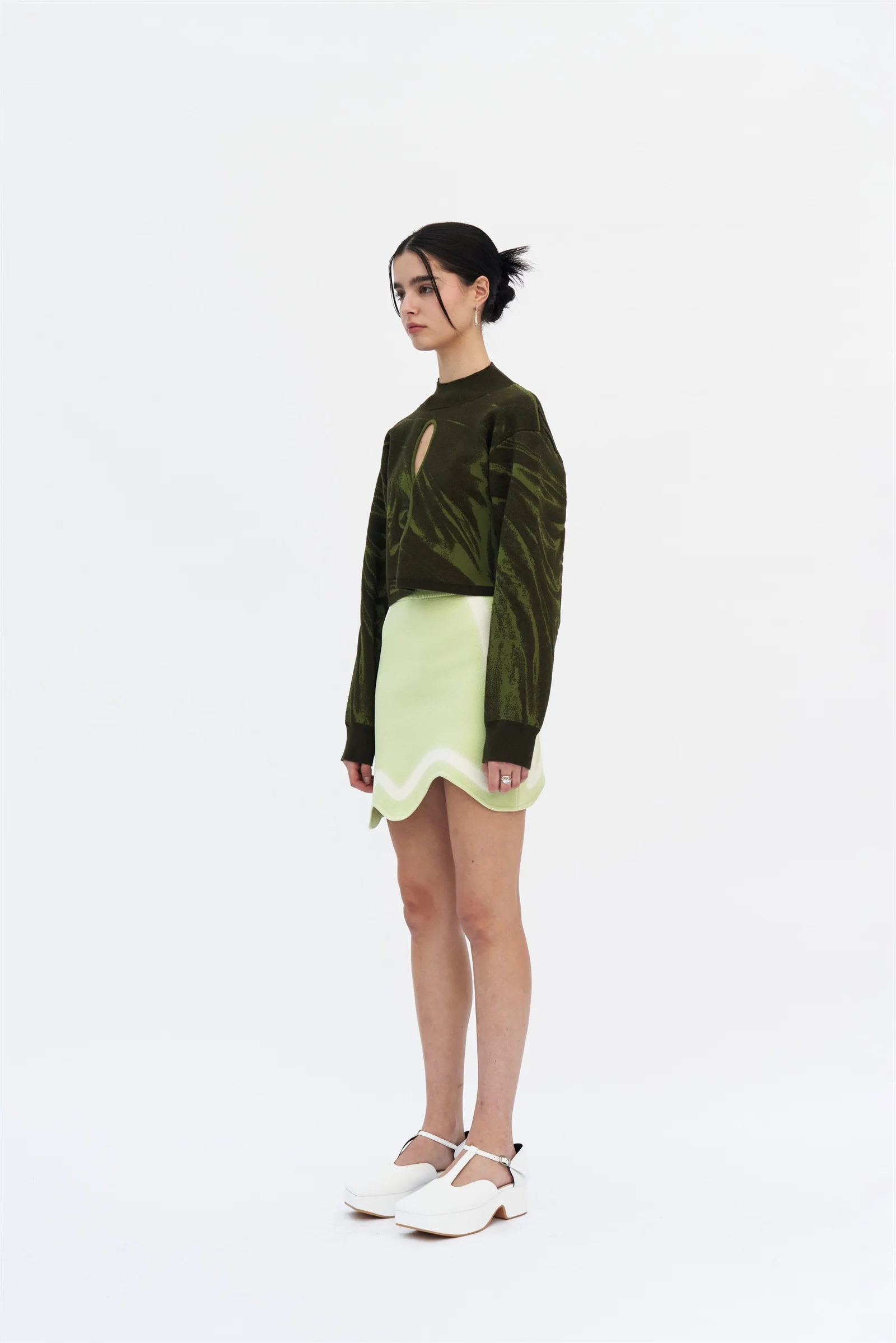 MISO RUCHED CASHMERE COTTON PULLOVER - Image 3