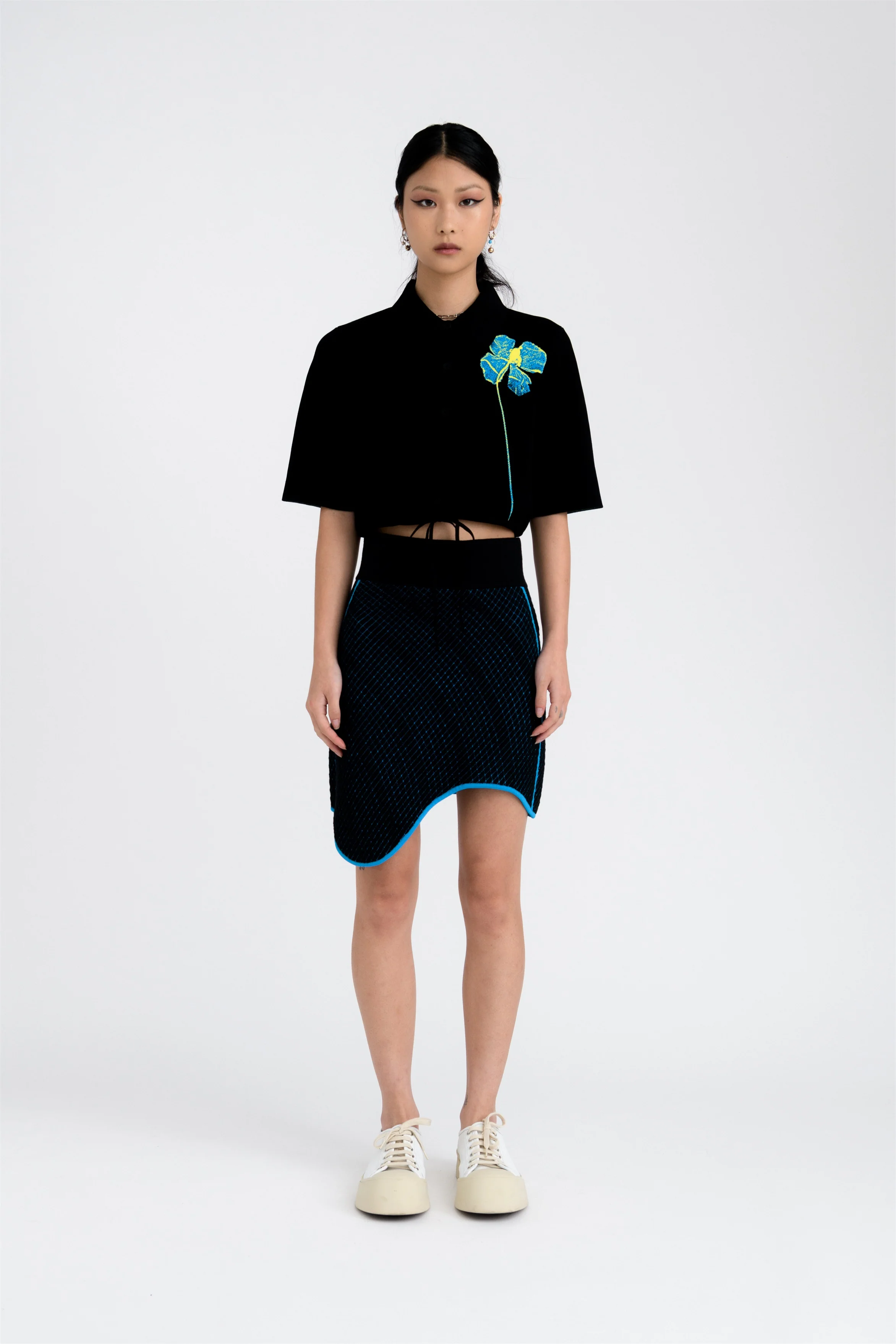 MOROSE PILLOW STITCH WAVY MINI SKIRT - Image 2