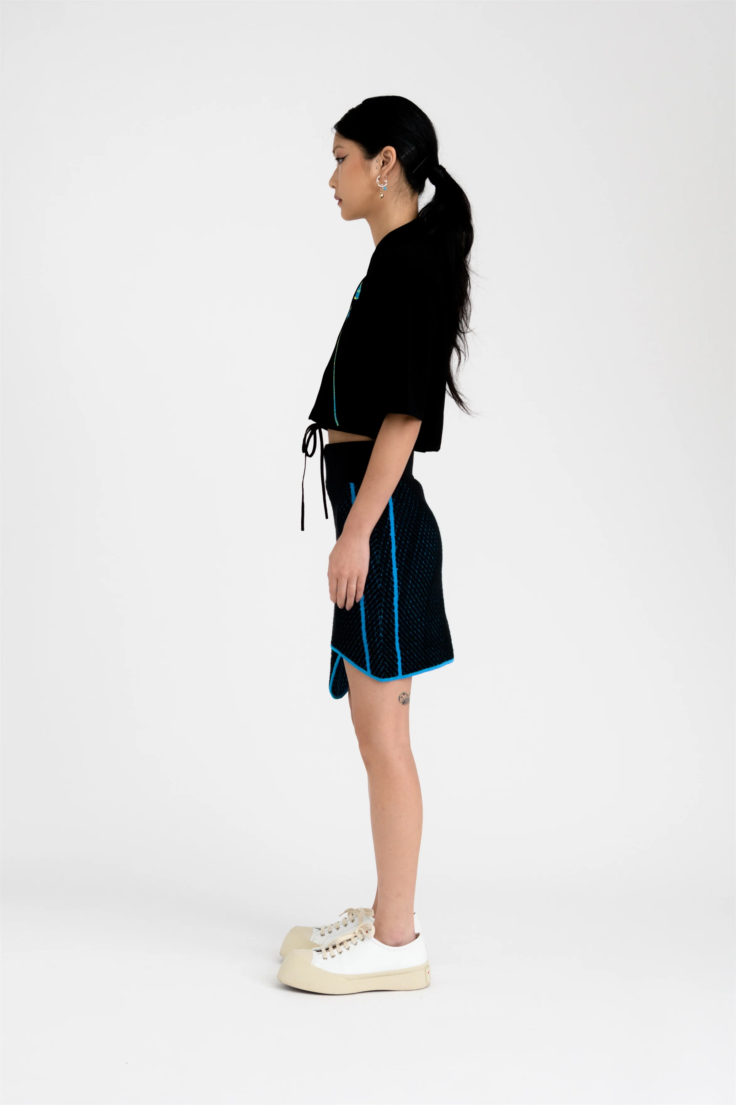 MOROSE PILLOW STITCH WAVY MINI SKIRT - Image 3