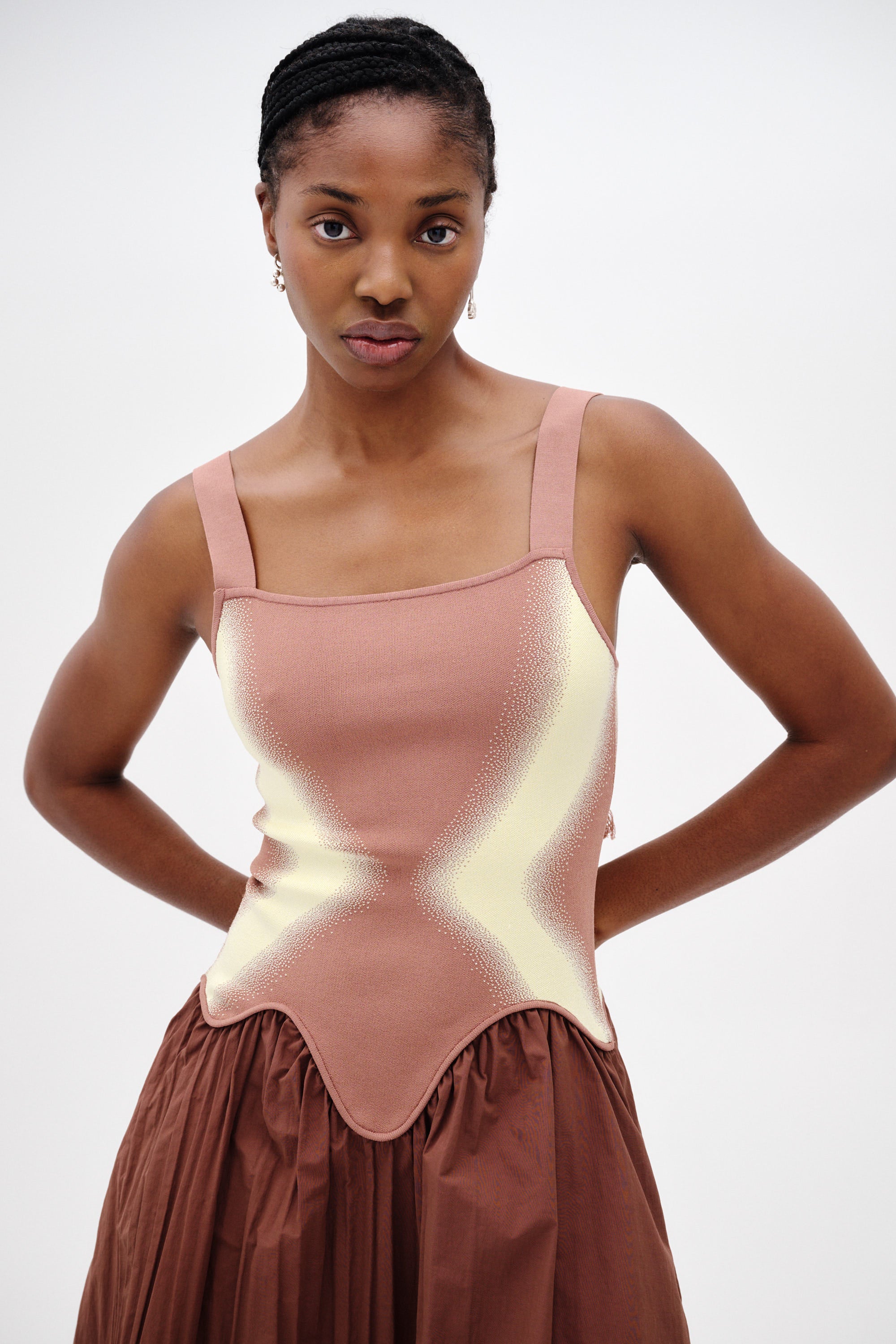 MUSHU MIXED MEDIA TANK DRESS - Image 6