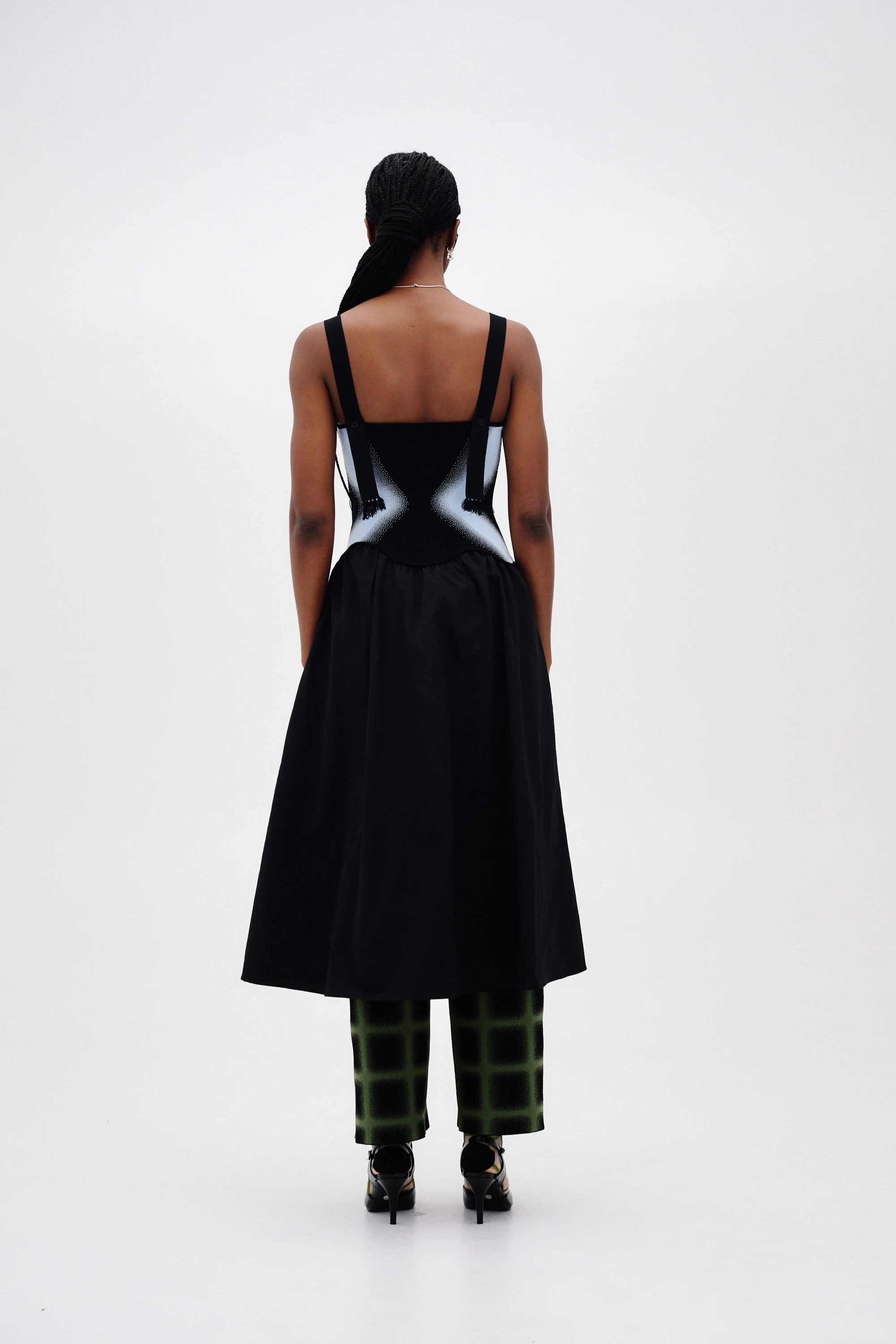 MUSHU MIXED MEDIA TANK DRESS - Image 4