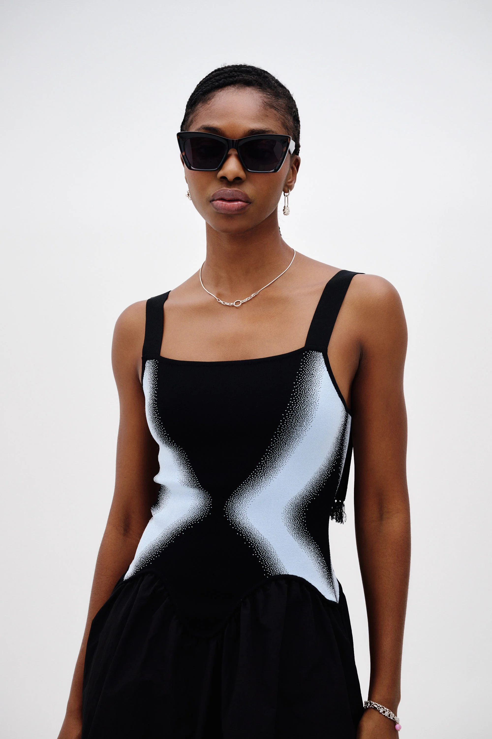 MUSHU MIXED MEDIA TANK DRESS - Image 5