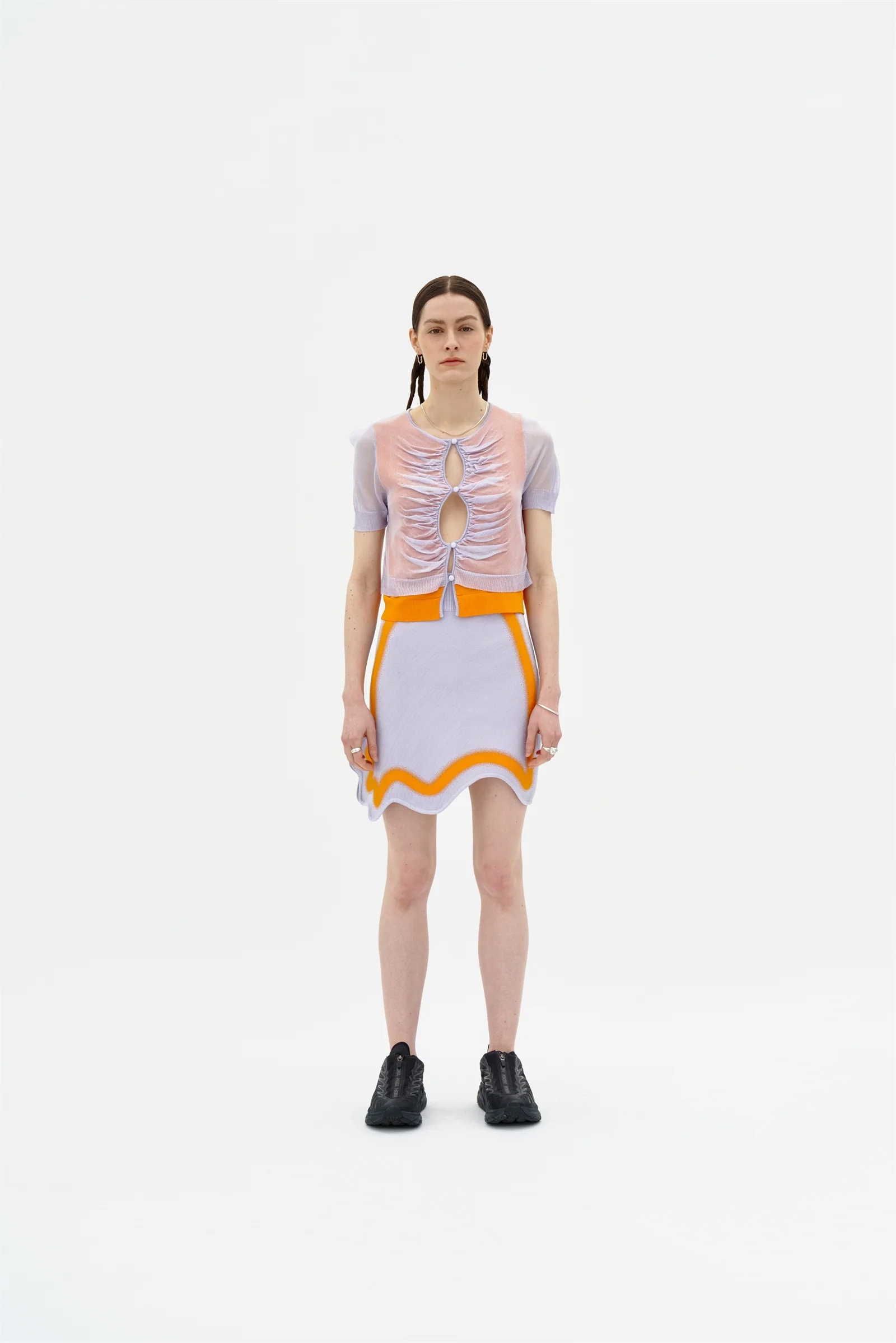 NALA SHEER LAYERING CROPPED TEE - Image 2