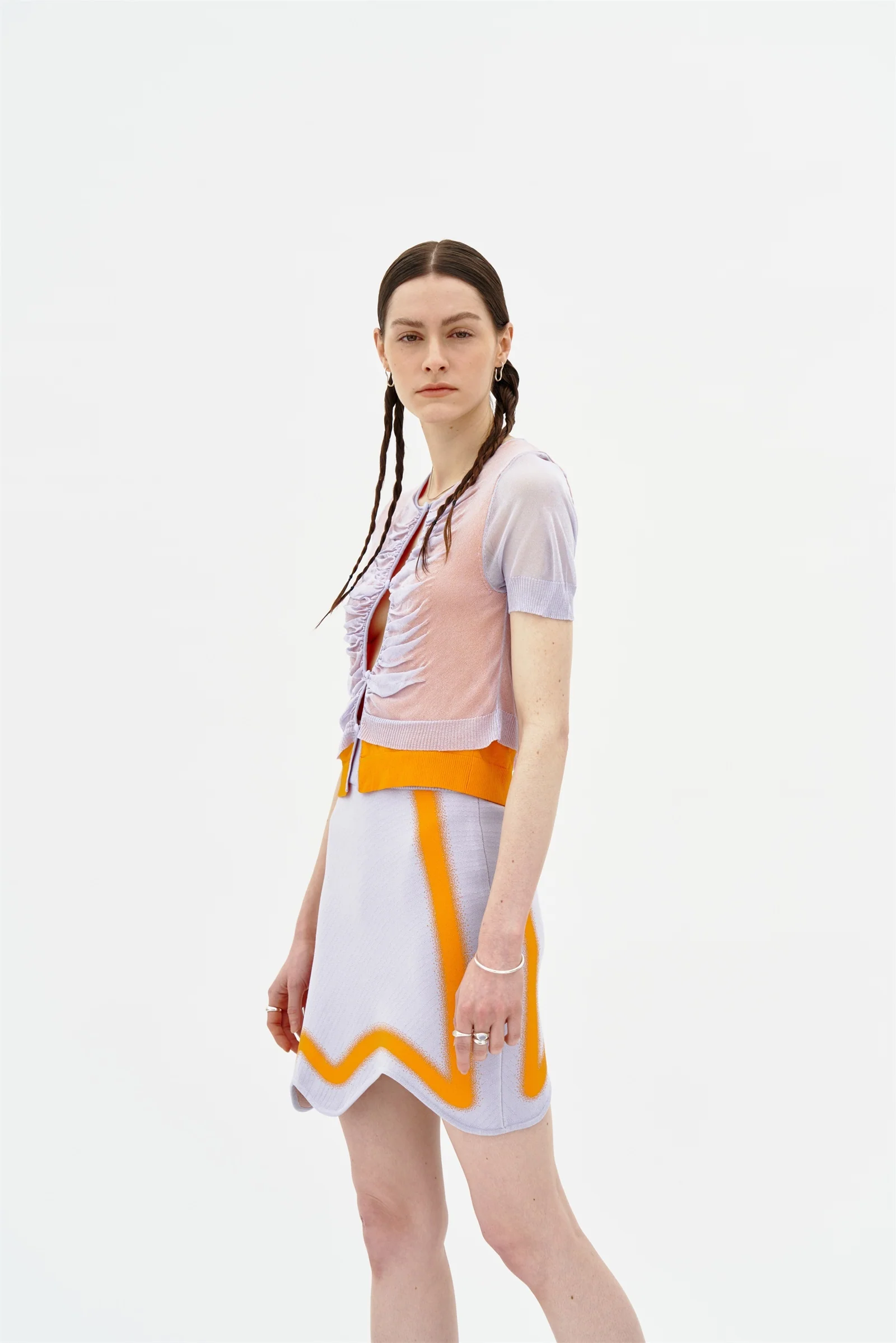 NALA SHEER LAYERING CROPPED TEE - Image 5