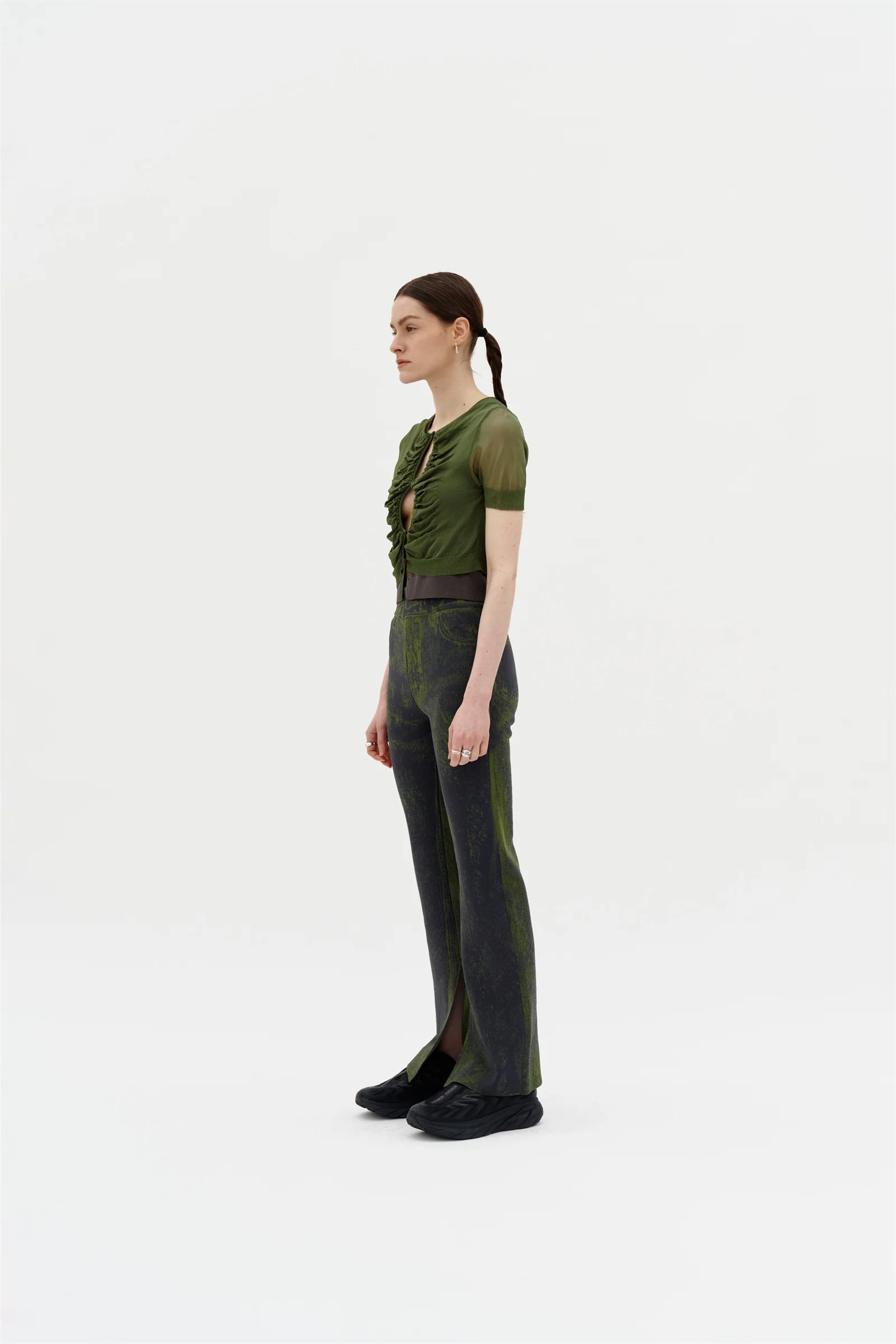 NALA SHEER LAYERING CROPPED TEE - Image 3