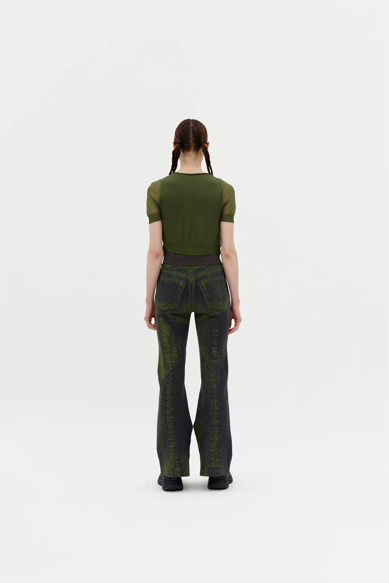 NALA SHEER LAYERING CROPPED TEE - Image 4
