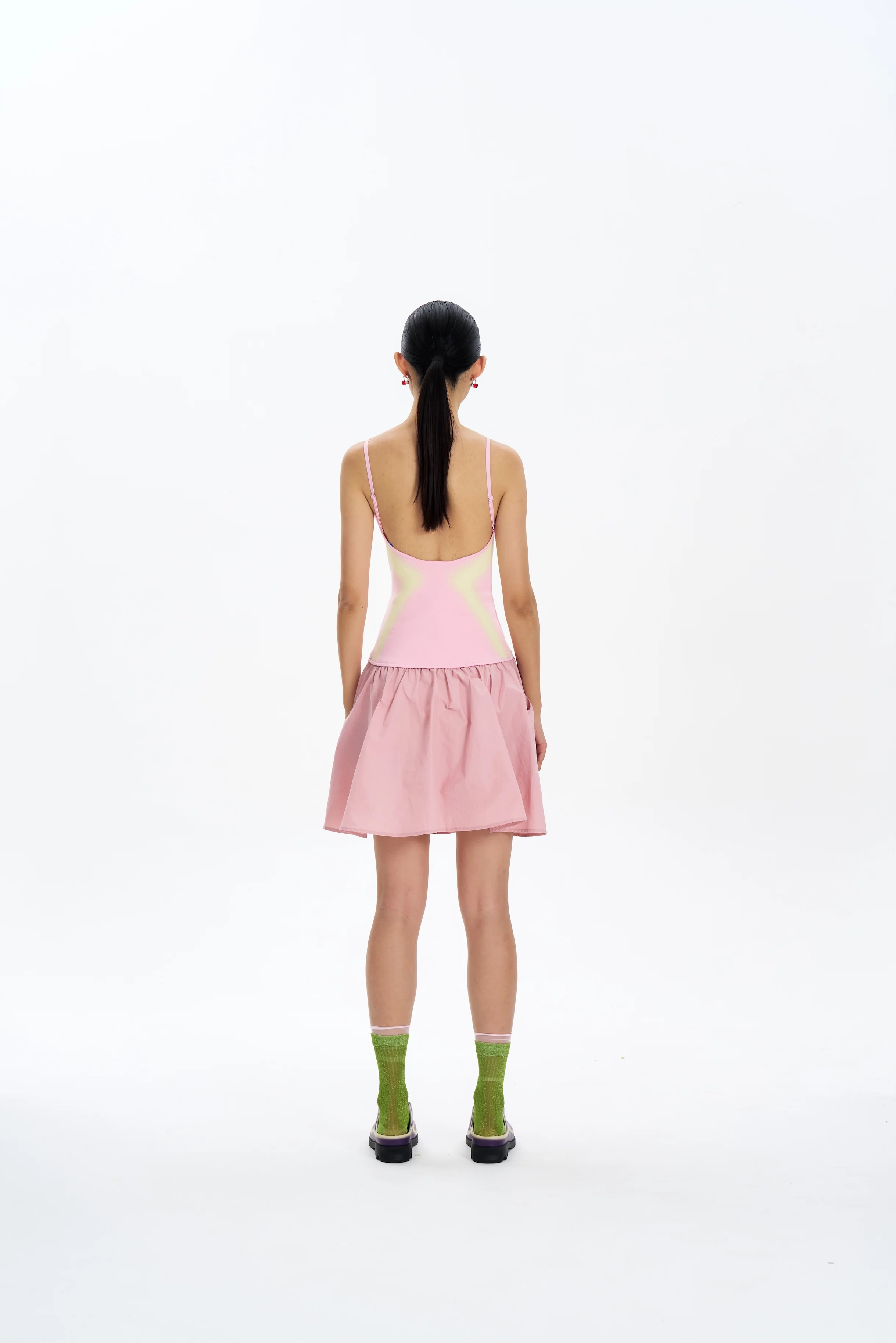 NAOMI MIXED MEDIA MINI DRESS - Image 6
