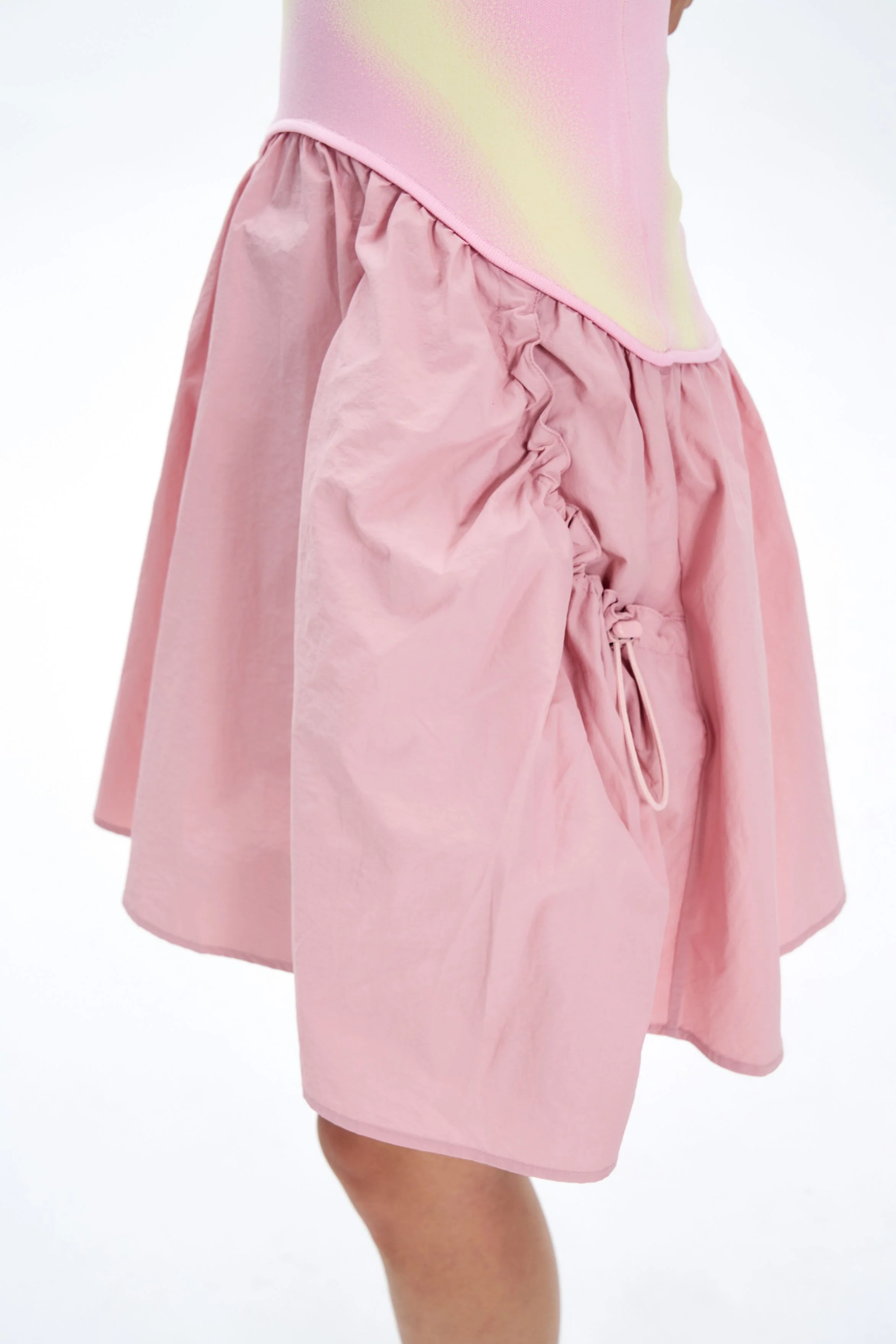 NAOMI MIXED MEDIA MINI DRESS - Image 7