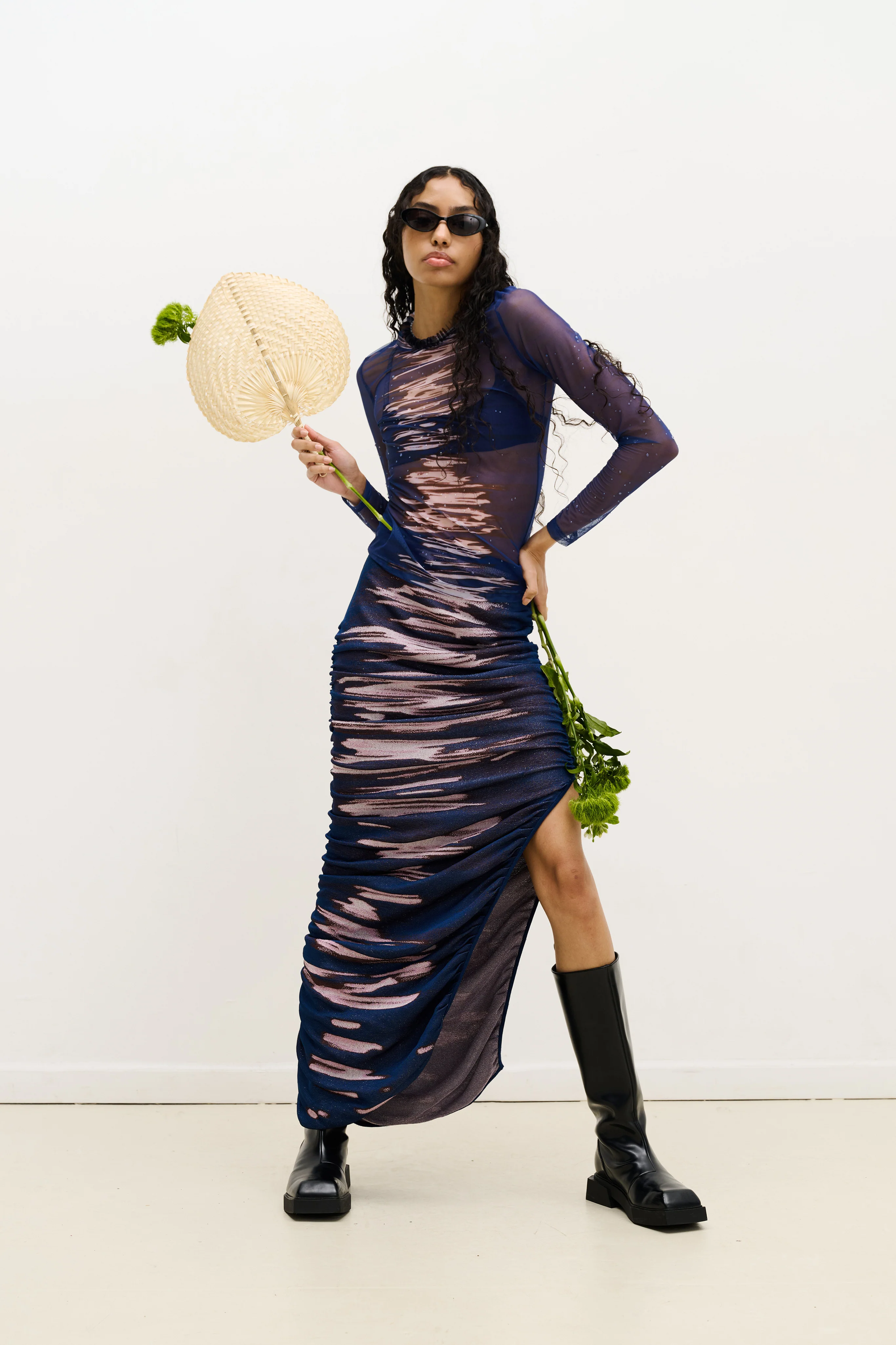 NILE LAKE PRINT LONG SKIRT DRESS - Image 2