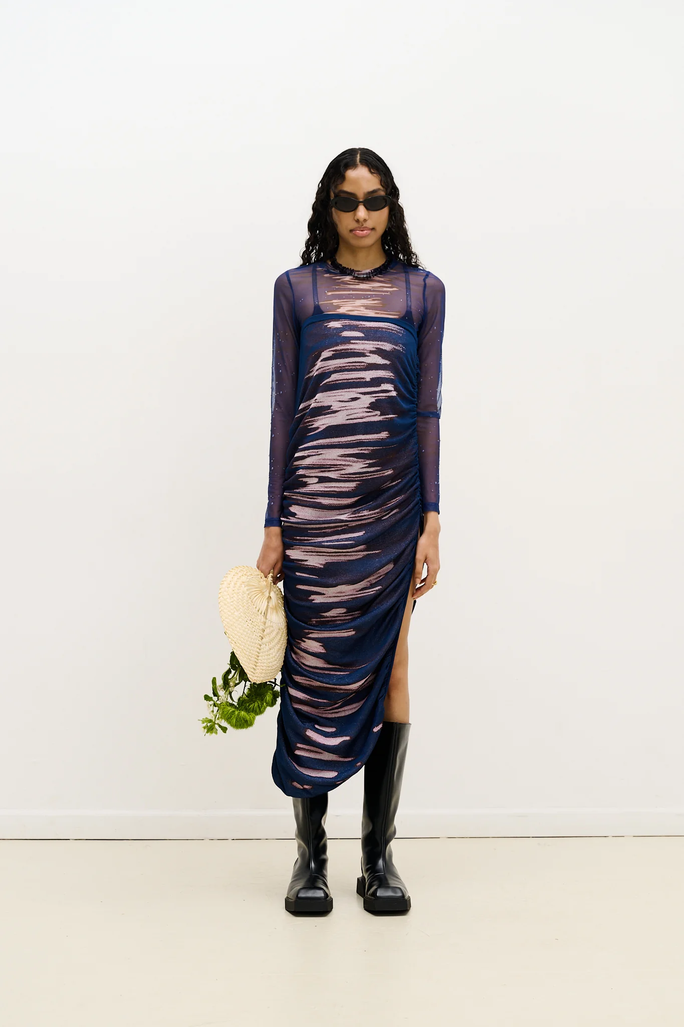 NILE LAKE PRINT LONG SKIRT DRESS - Image 4