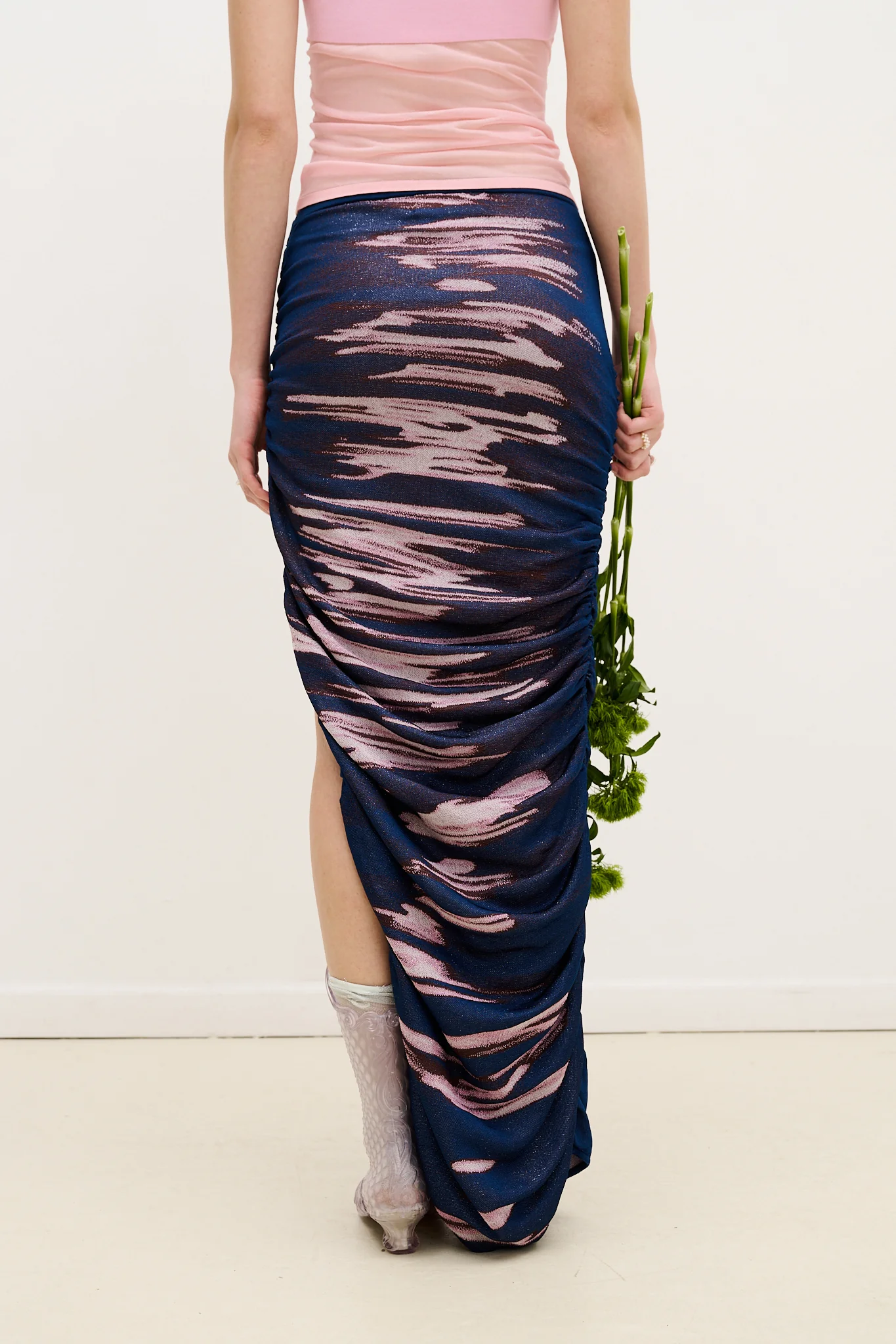 NILE LAKE PRINT LONG SKIRT DRESS - Image 7