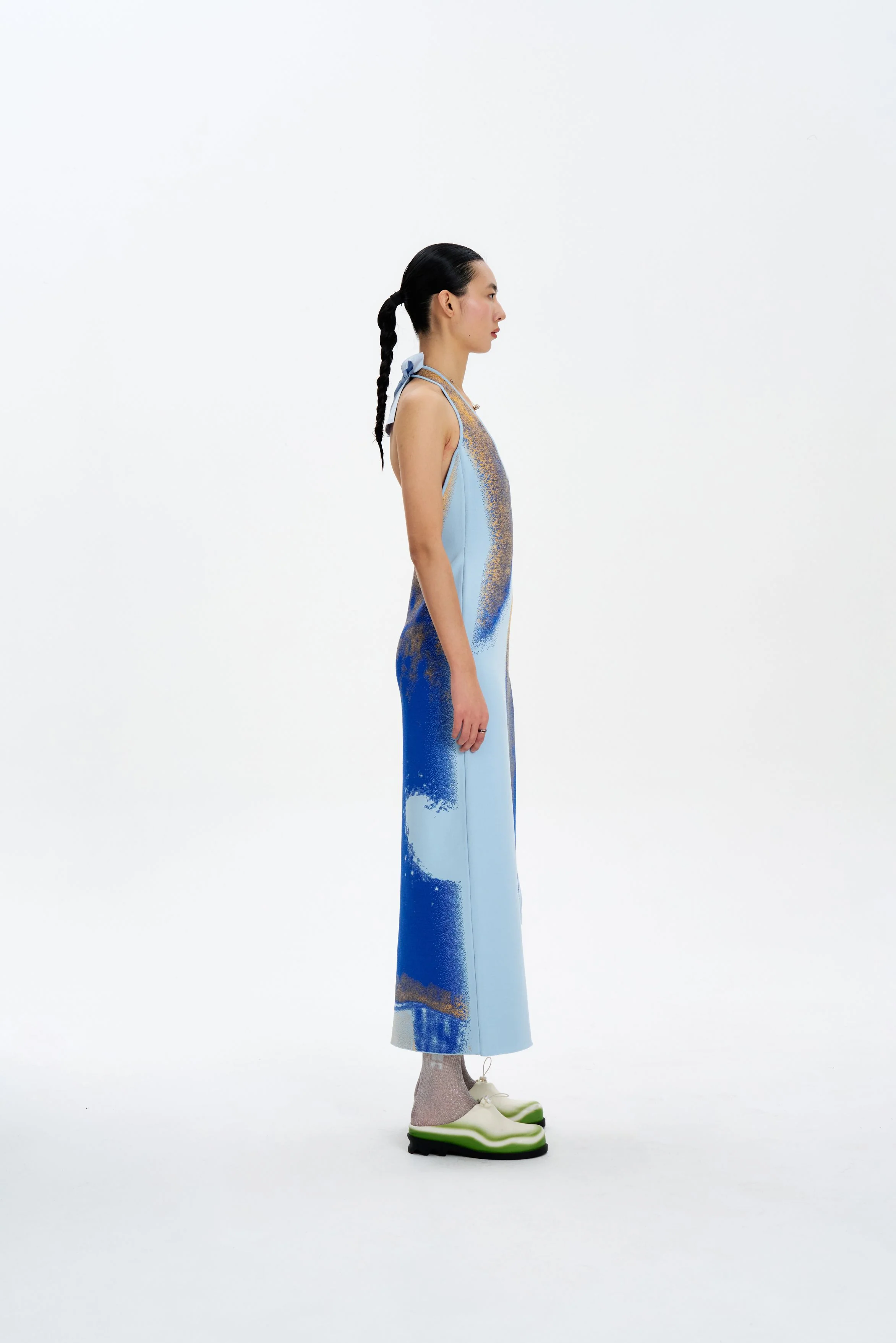 NOAH HALTER NECK LONG DRESS - Image 4