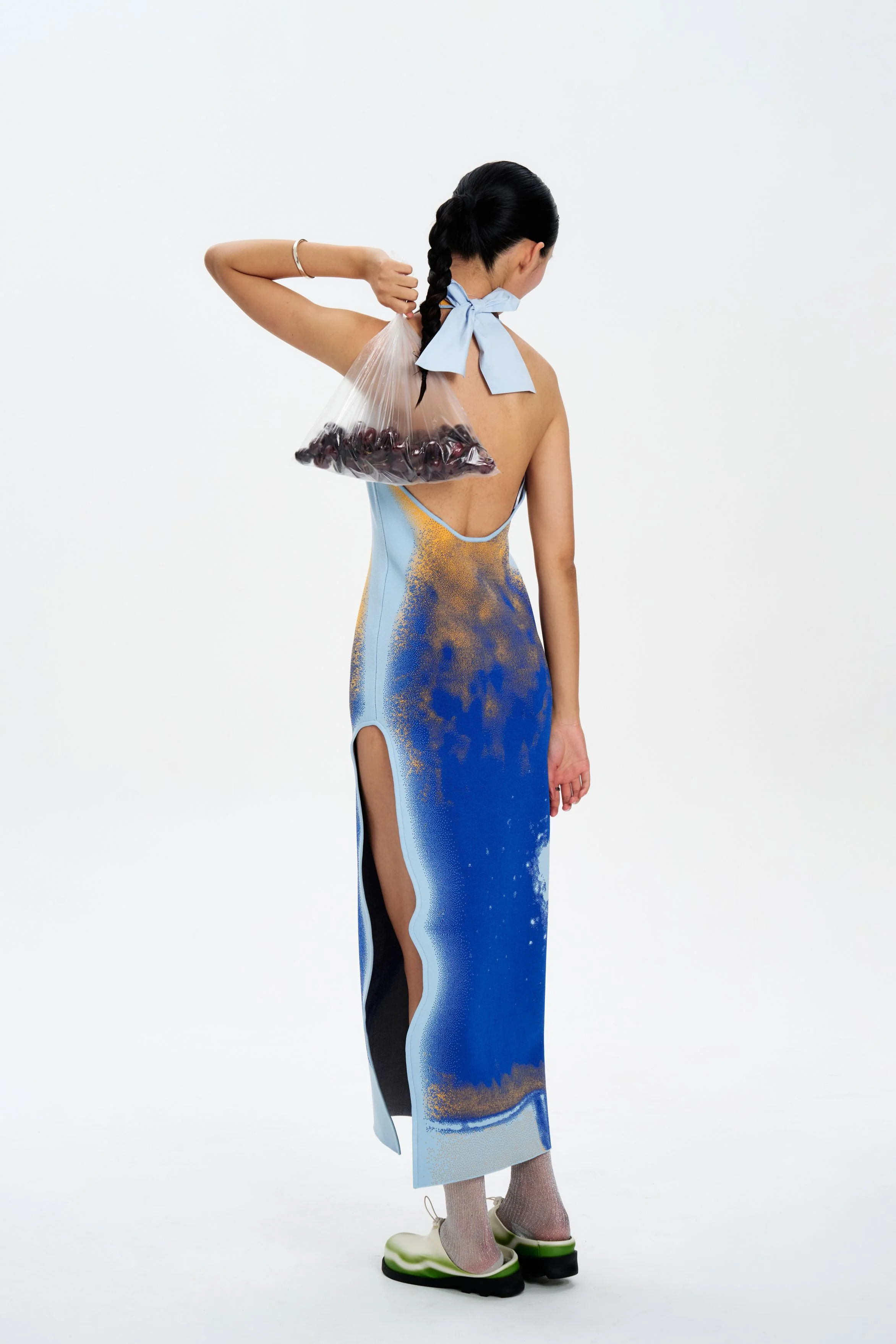 NOAH HALTER NECK LONG DRESS - Image 5