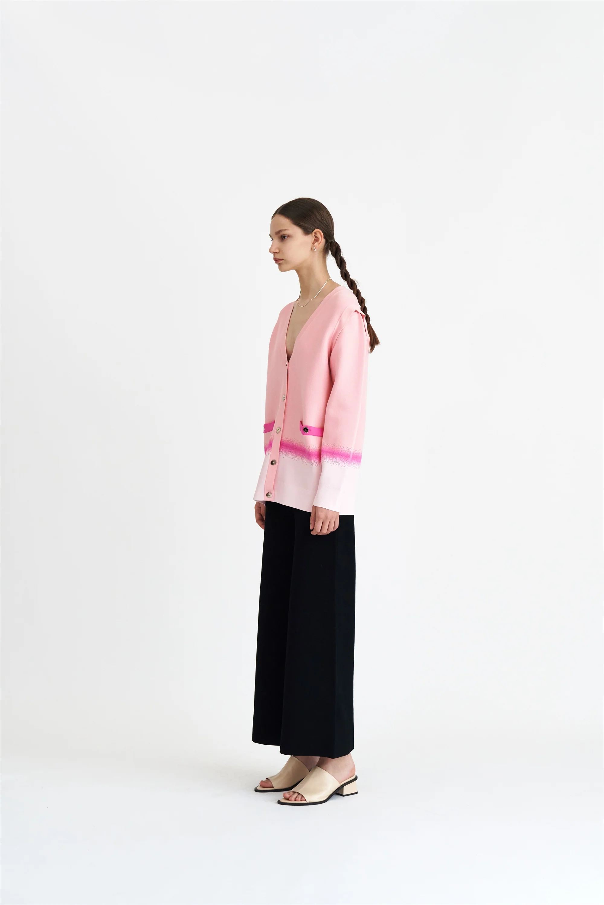 NOEL OVERSIZED CARDIGAN WITH DETACHABLE SLEEVES - Image 3