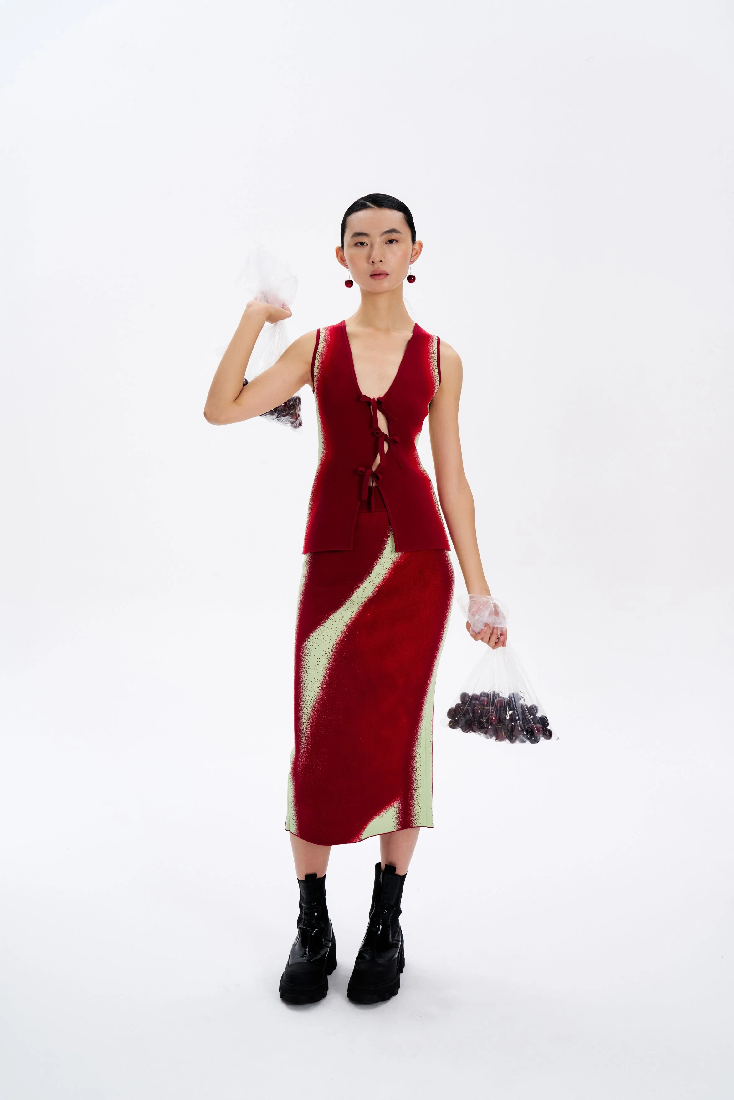 NOVA CHERRY PRINT VEST - Image 2
