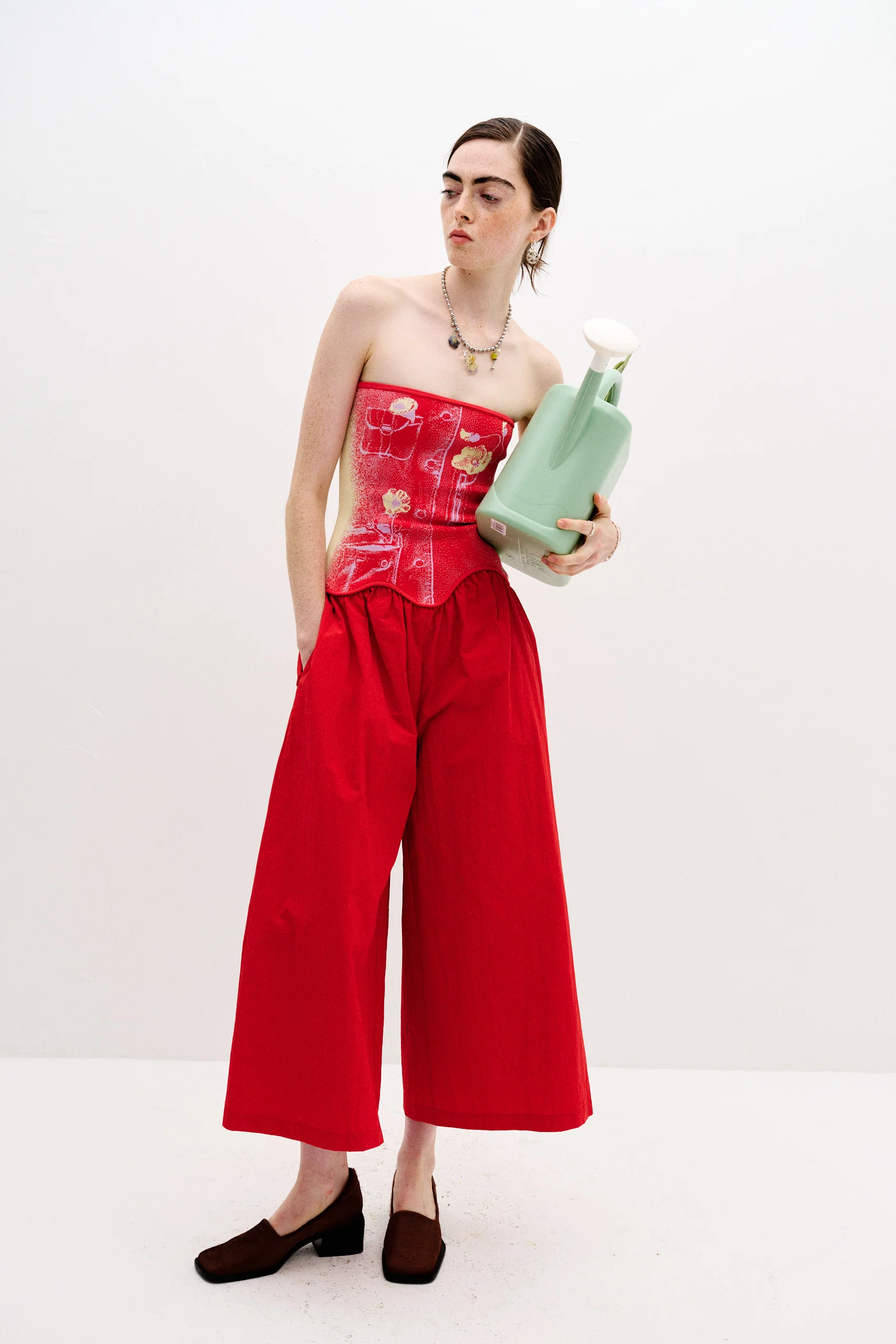 OKRA MIXED MEDIA JUMPSUIT - Image 2
