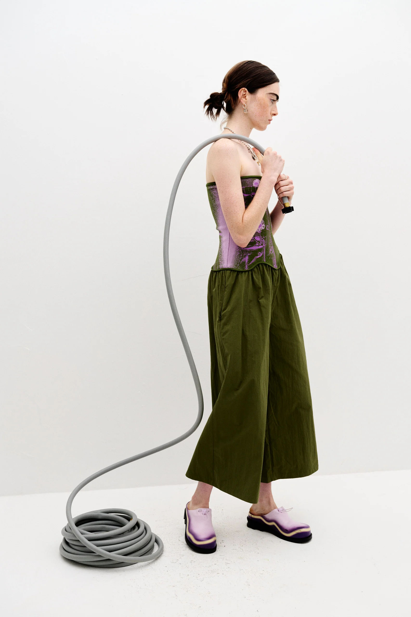 OKRA MIXED MEDIA JUMPSUIT - Image 3