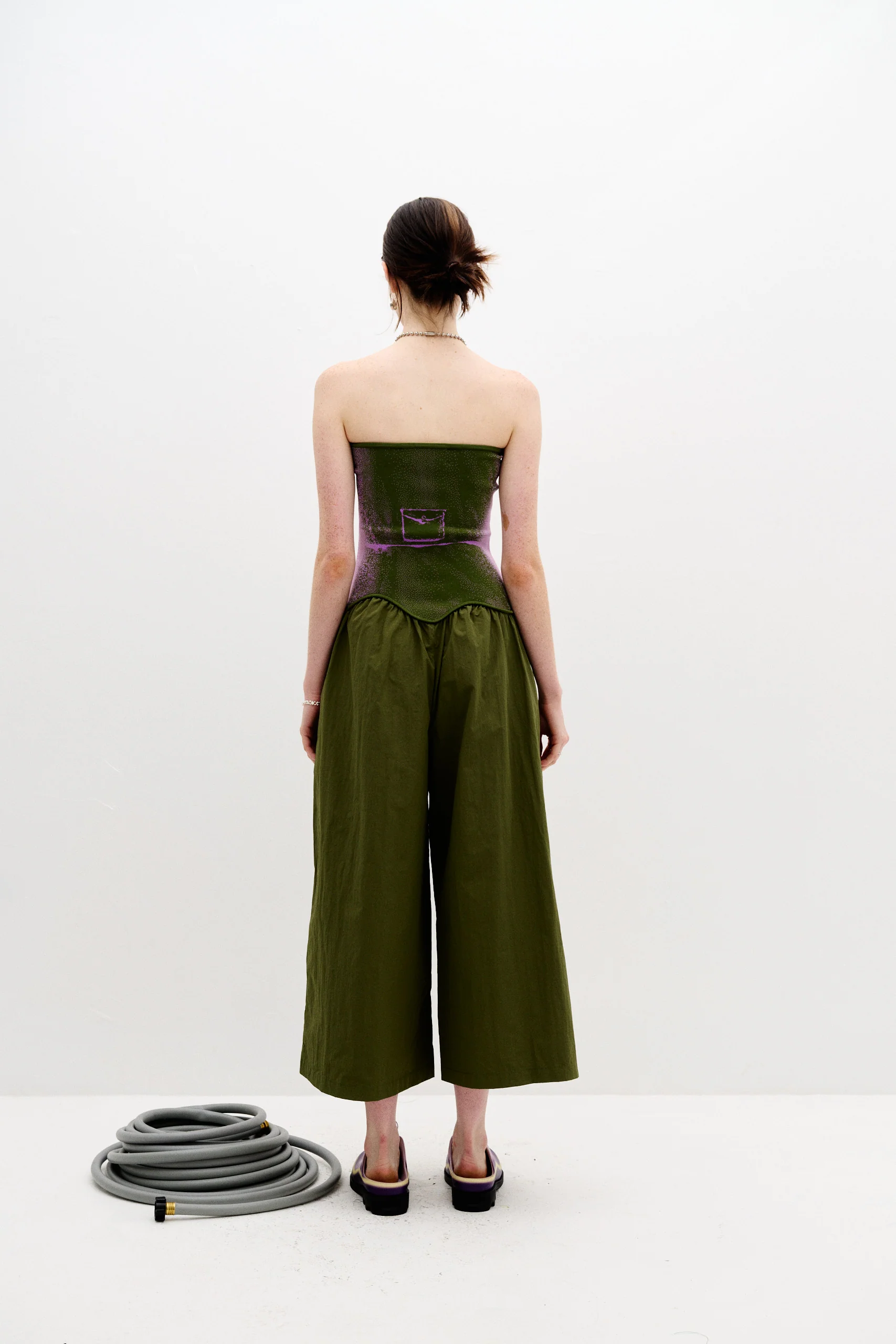 OKRA MIXED MEDIA JUMPSUIT - Image 4