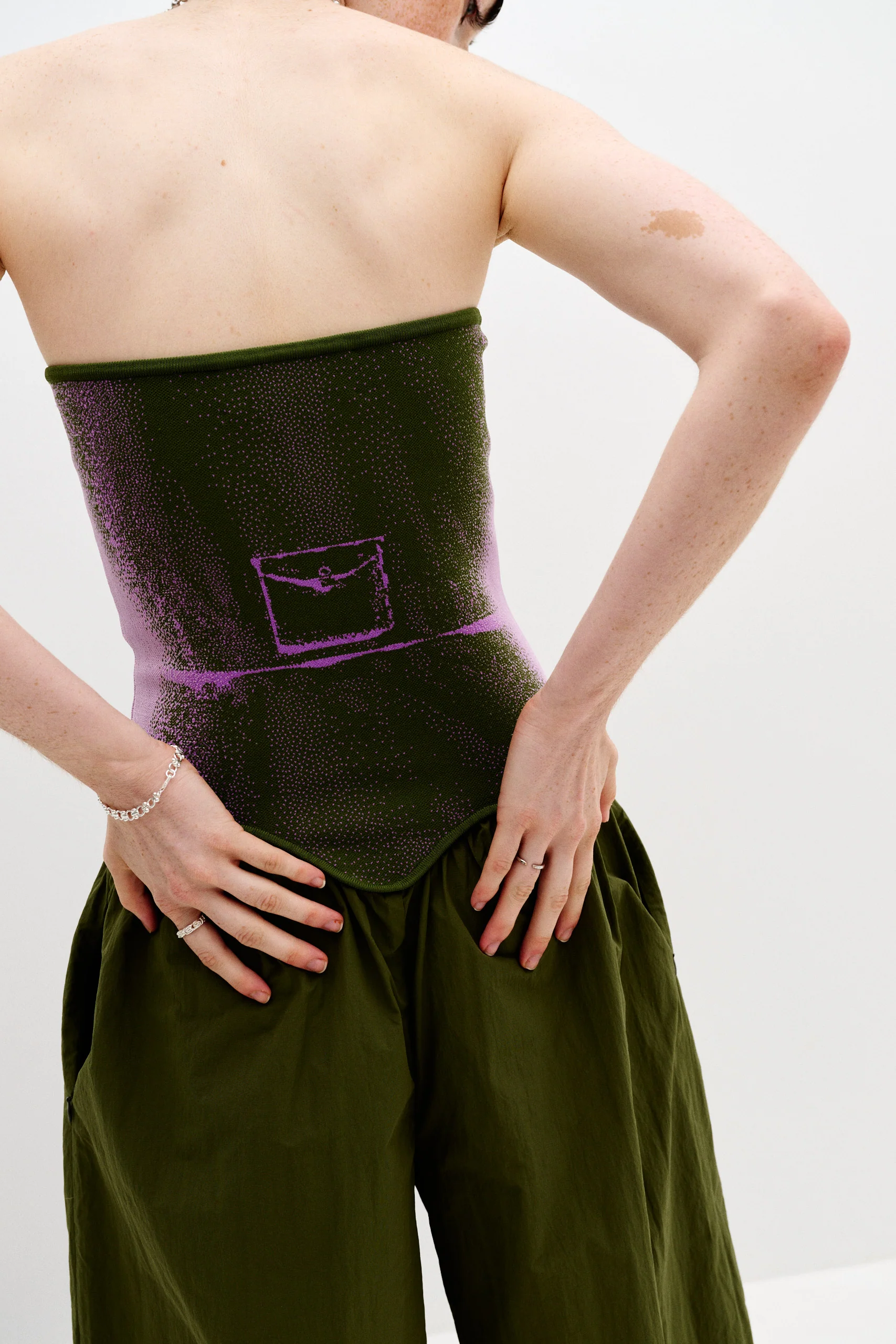 OKRA MIXED MEDIA JUMPSUIT - Image 6