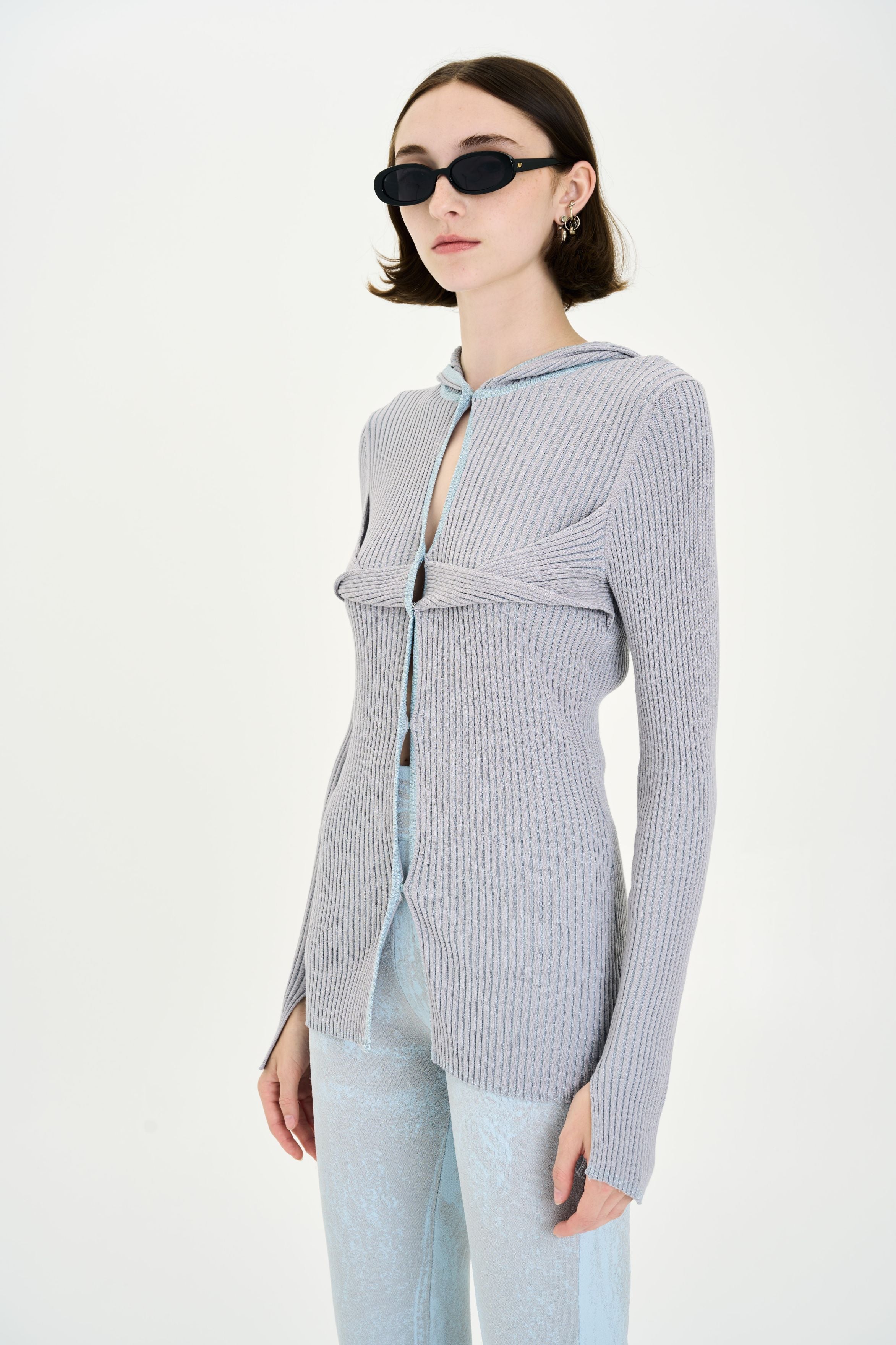 ORCHID METALLIC LONG SLEEVE HOODY - Image 5
