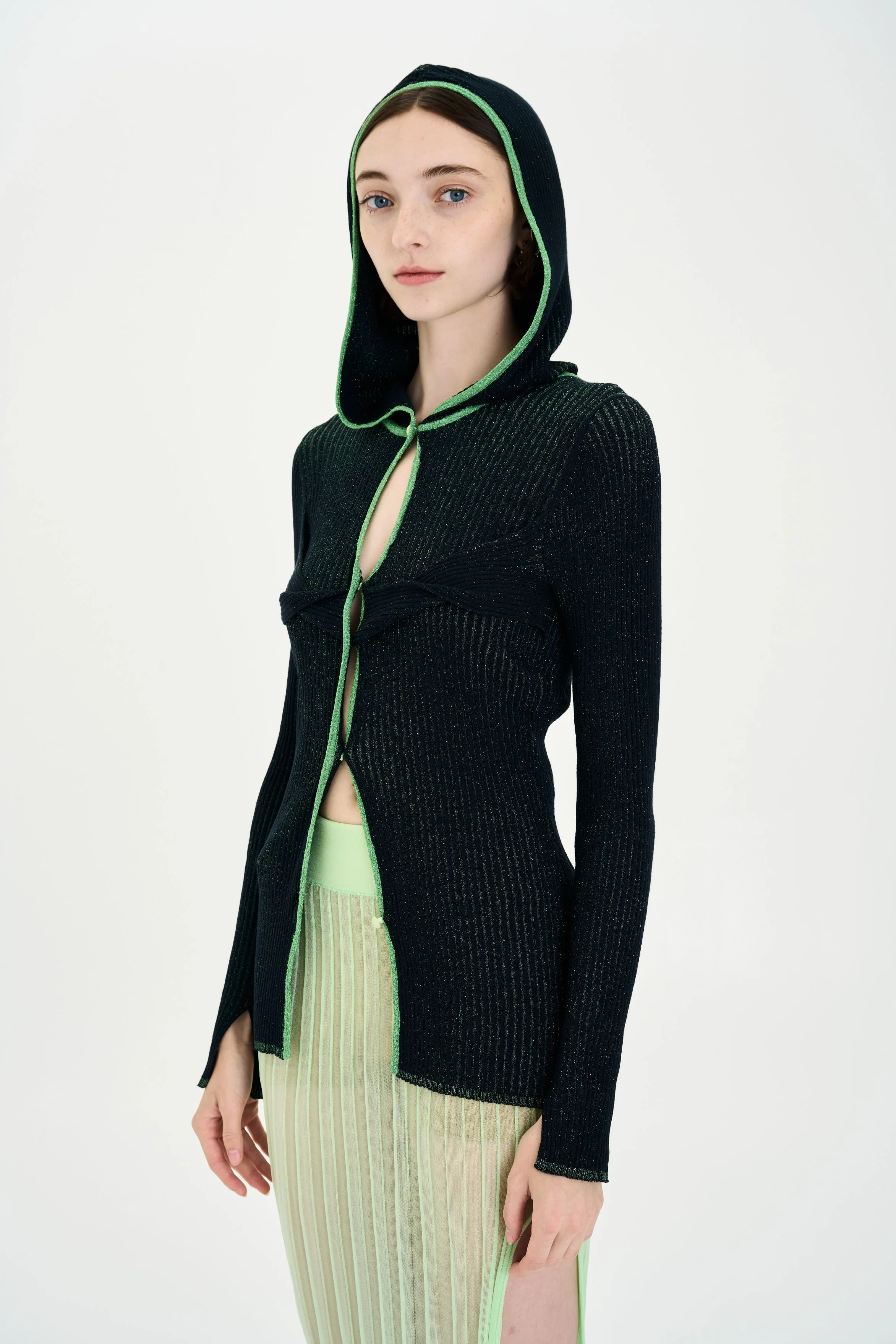 ORCHID METALLIC LONG SLEEVE HOODY - Image 3