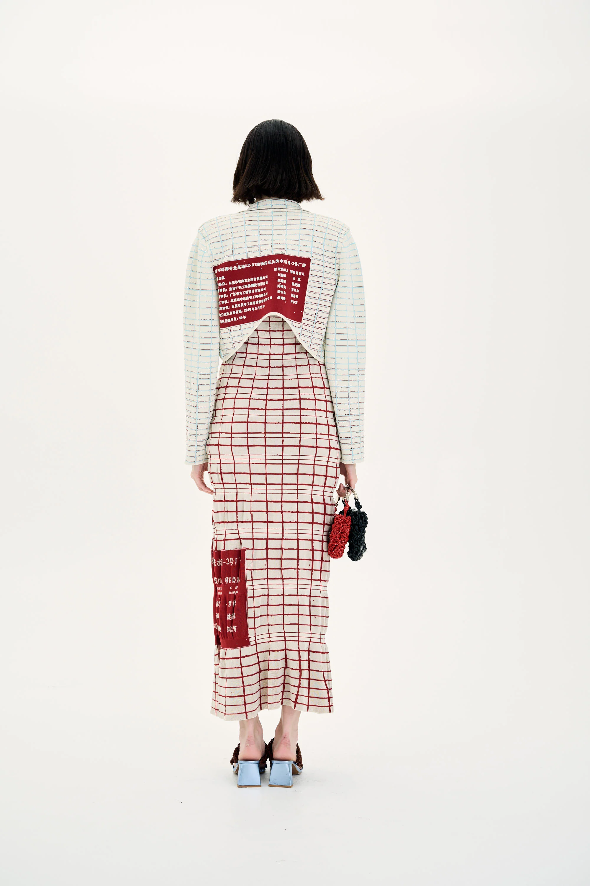 ORCHID PLAID PRINT CROPPED JACKET - Image 4