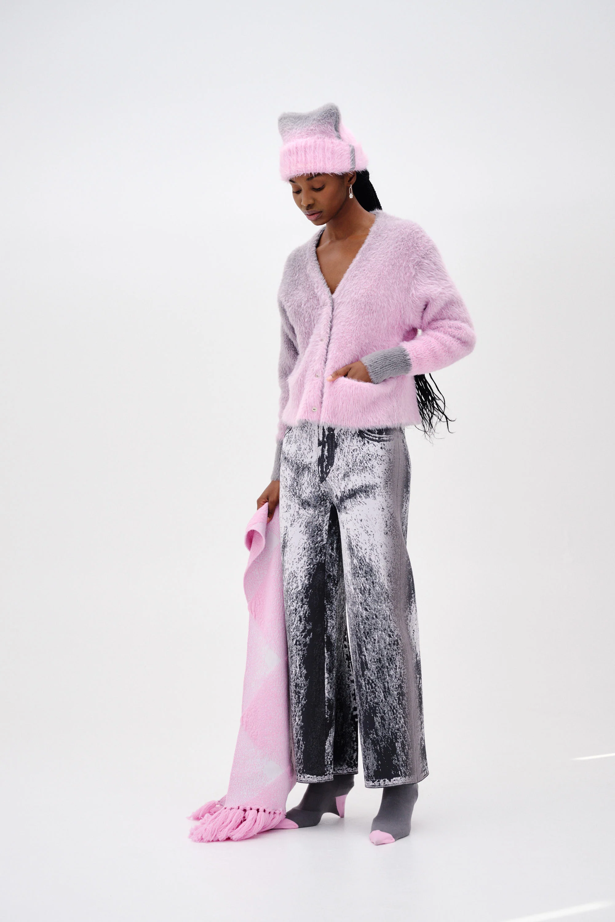 OZZY FAUX FUR OVERSIZED CARDIGAN - Image 2