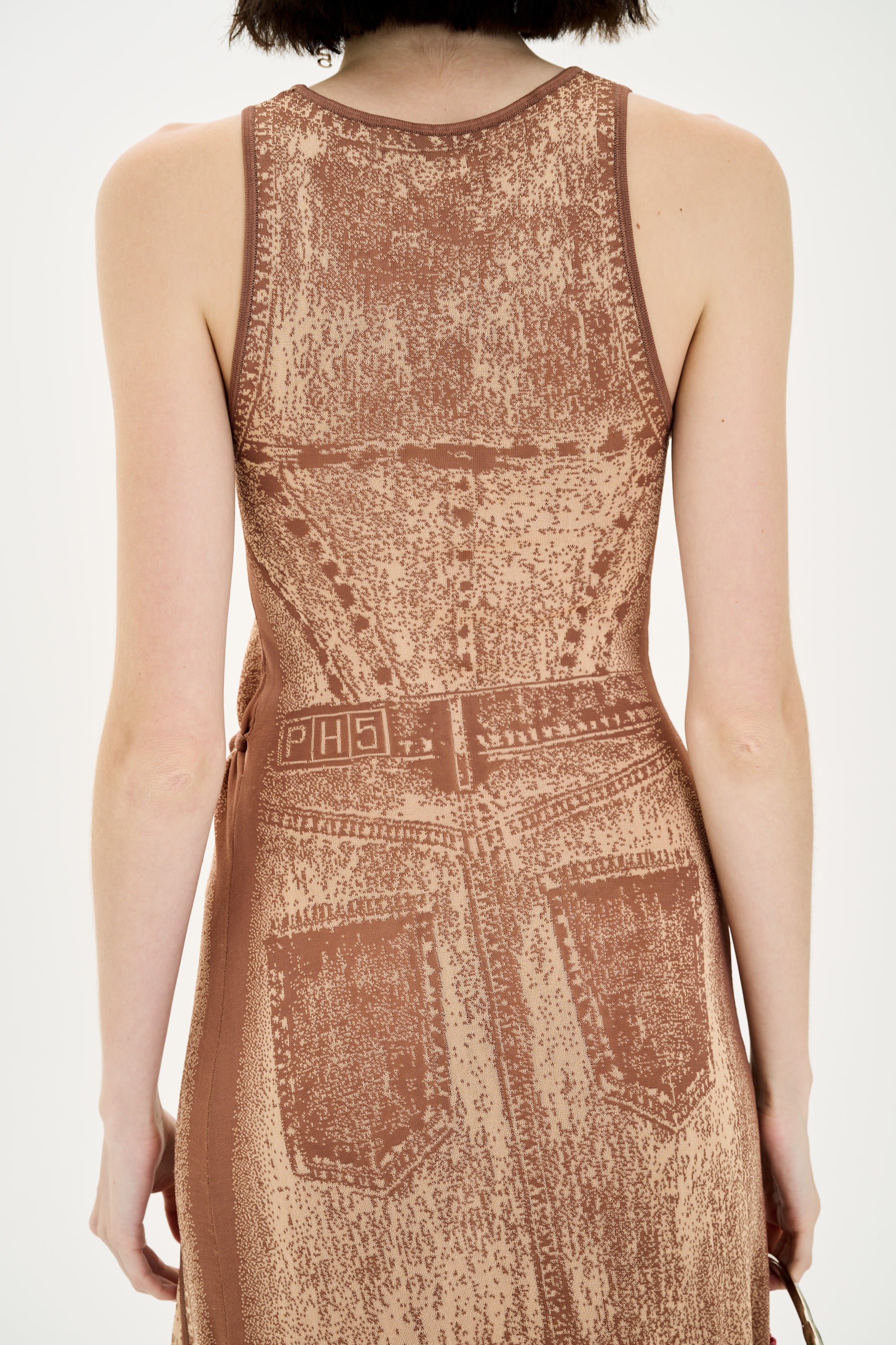 PEONY FAKE DENIM SHEER MAXI TANK DRESS - Image 7