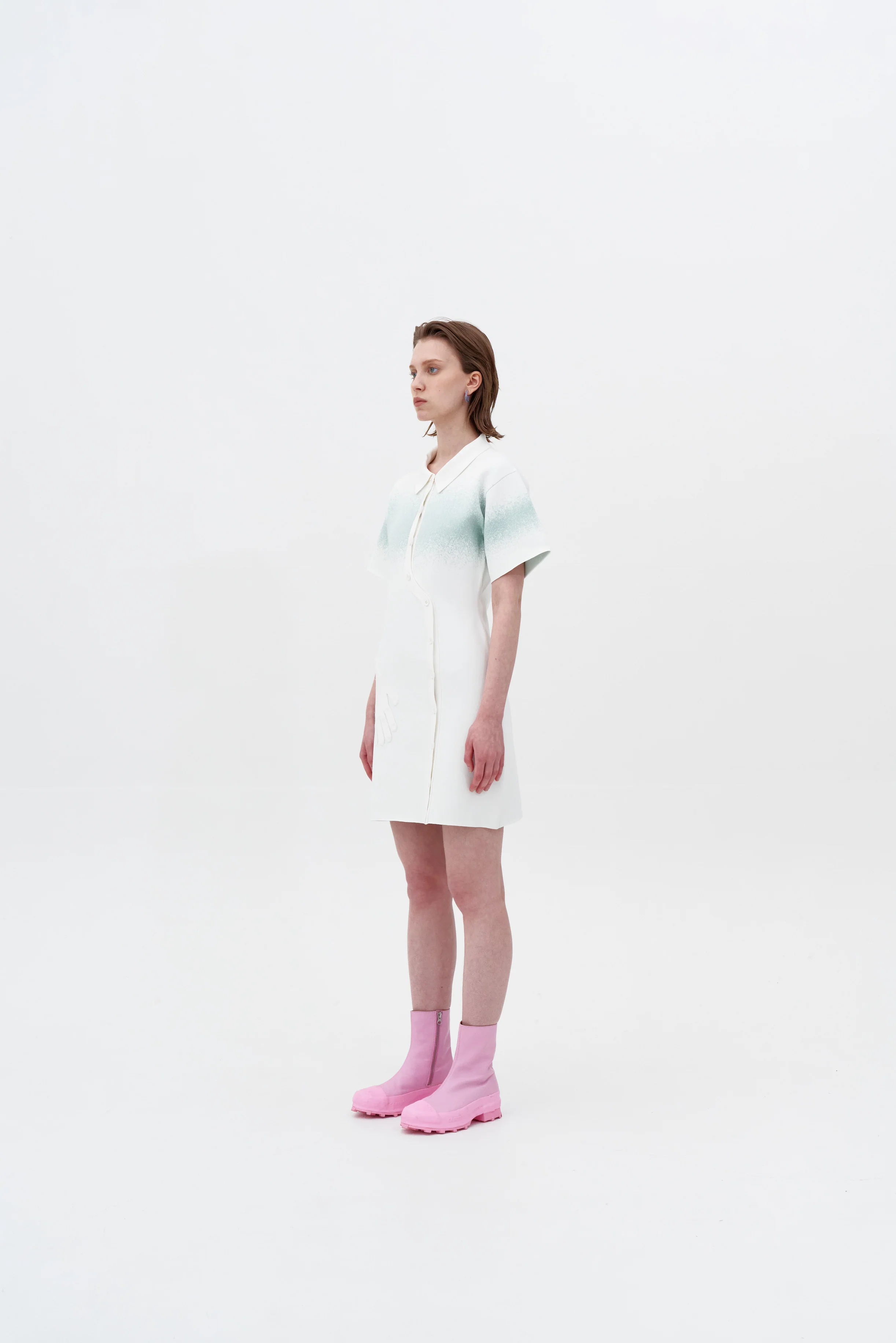 PHOEBE "SPRAY PAINTED" POLO DRESS - Image 2