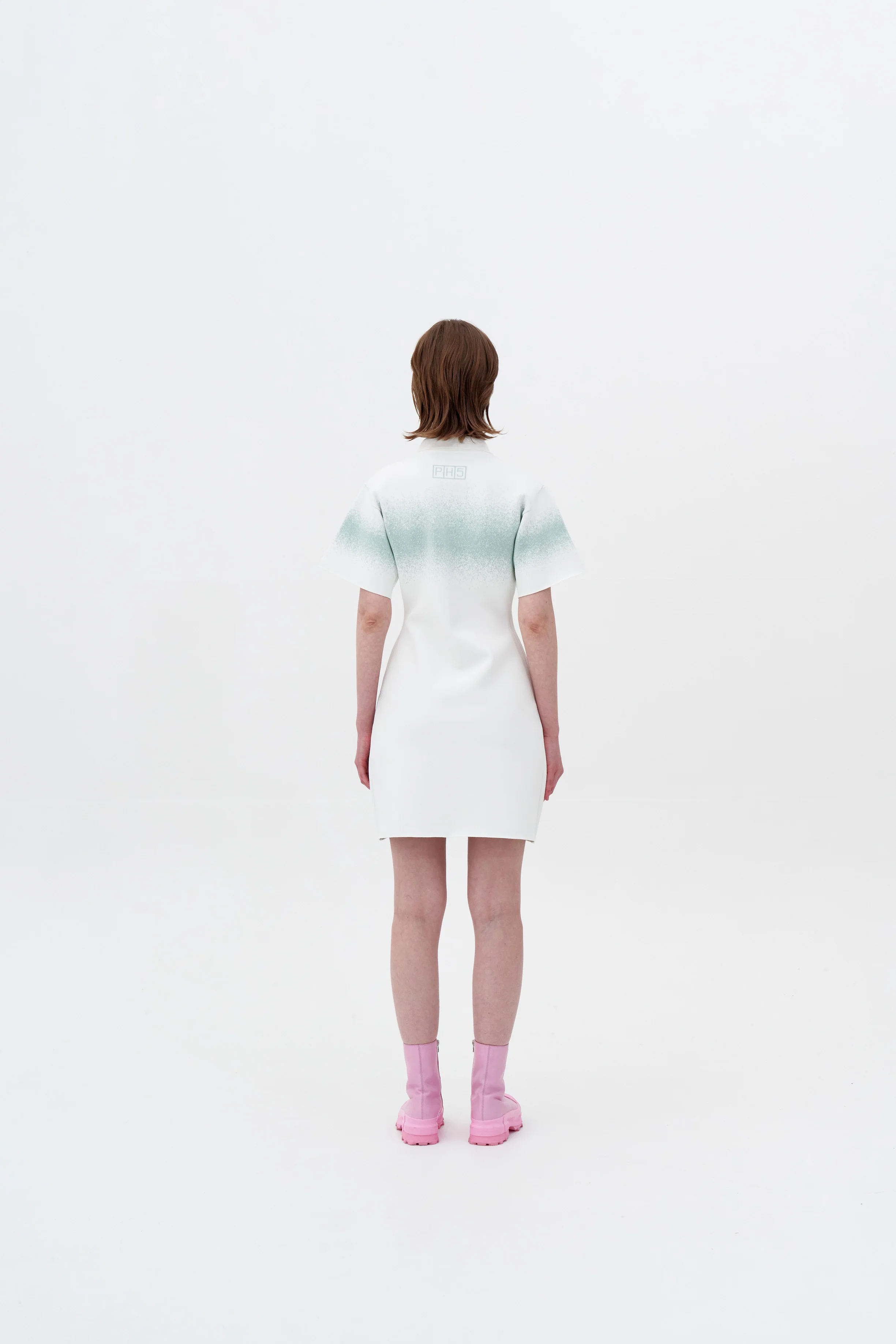 PHOEBE "SPRAY PAINTED" POLO DRESS - Image 3