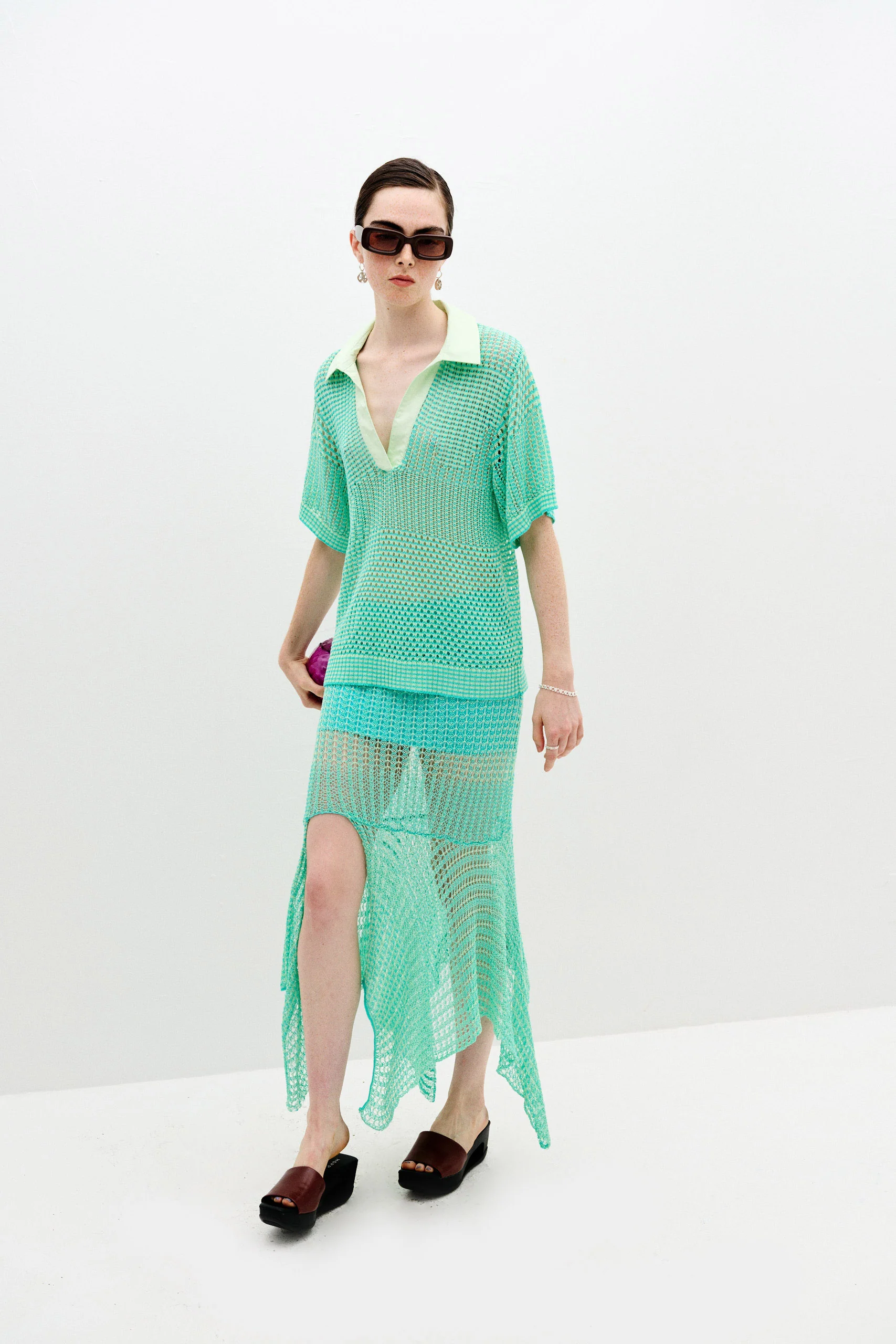 PICEA CROCHET MIDI SKIRT - Image 2