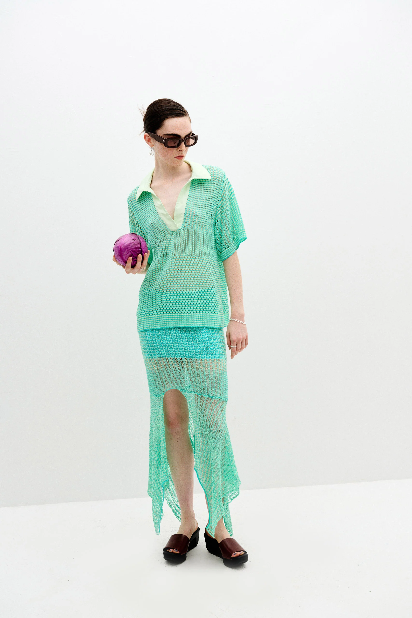 PICEA CROCHET MIDI SKIRT - Image 3