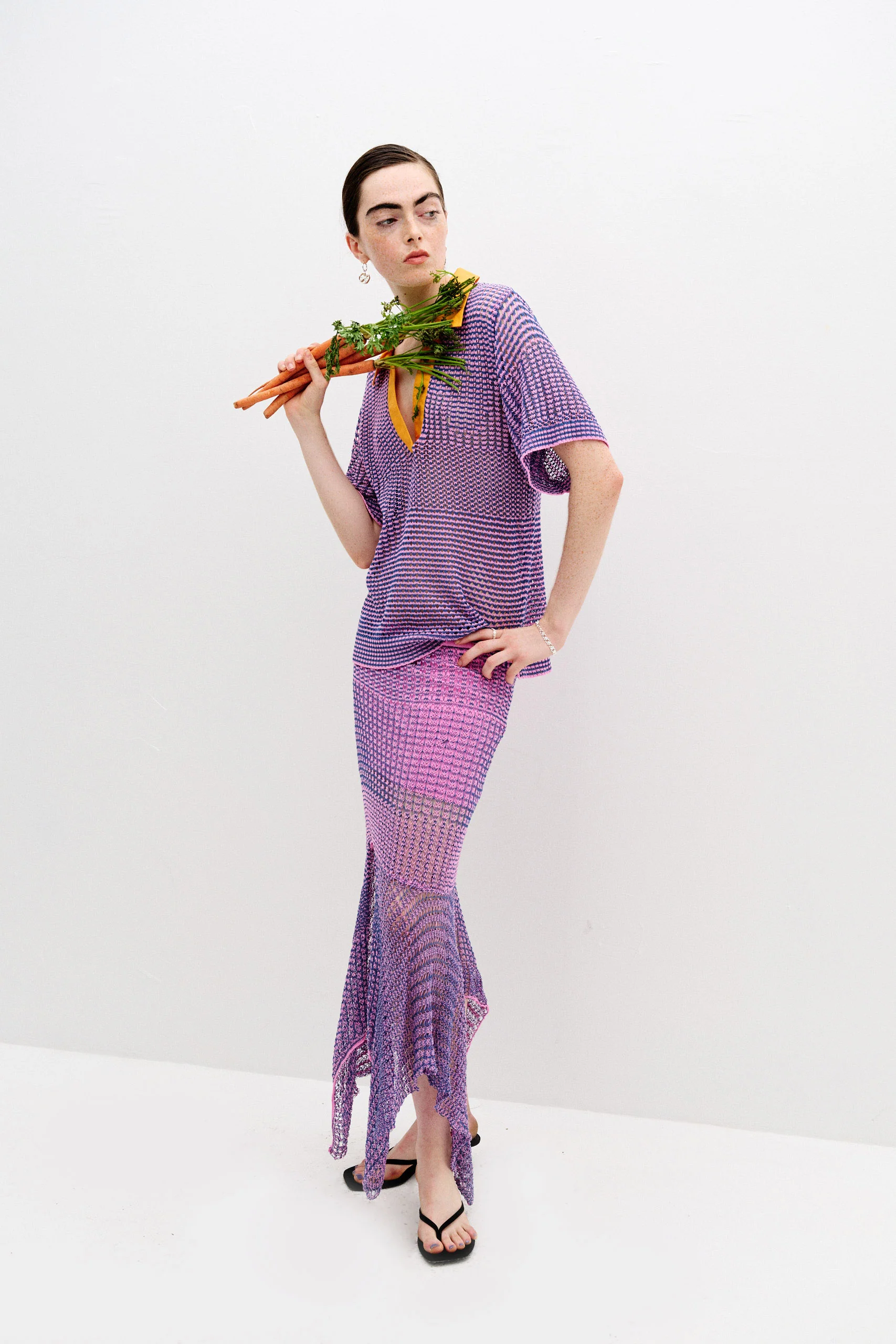 PICEA CROCHET MIDI SKIRT - Image 2