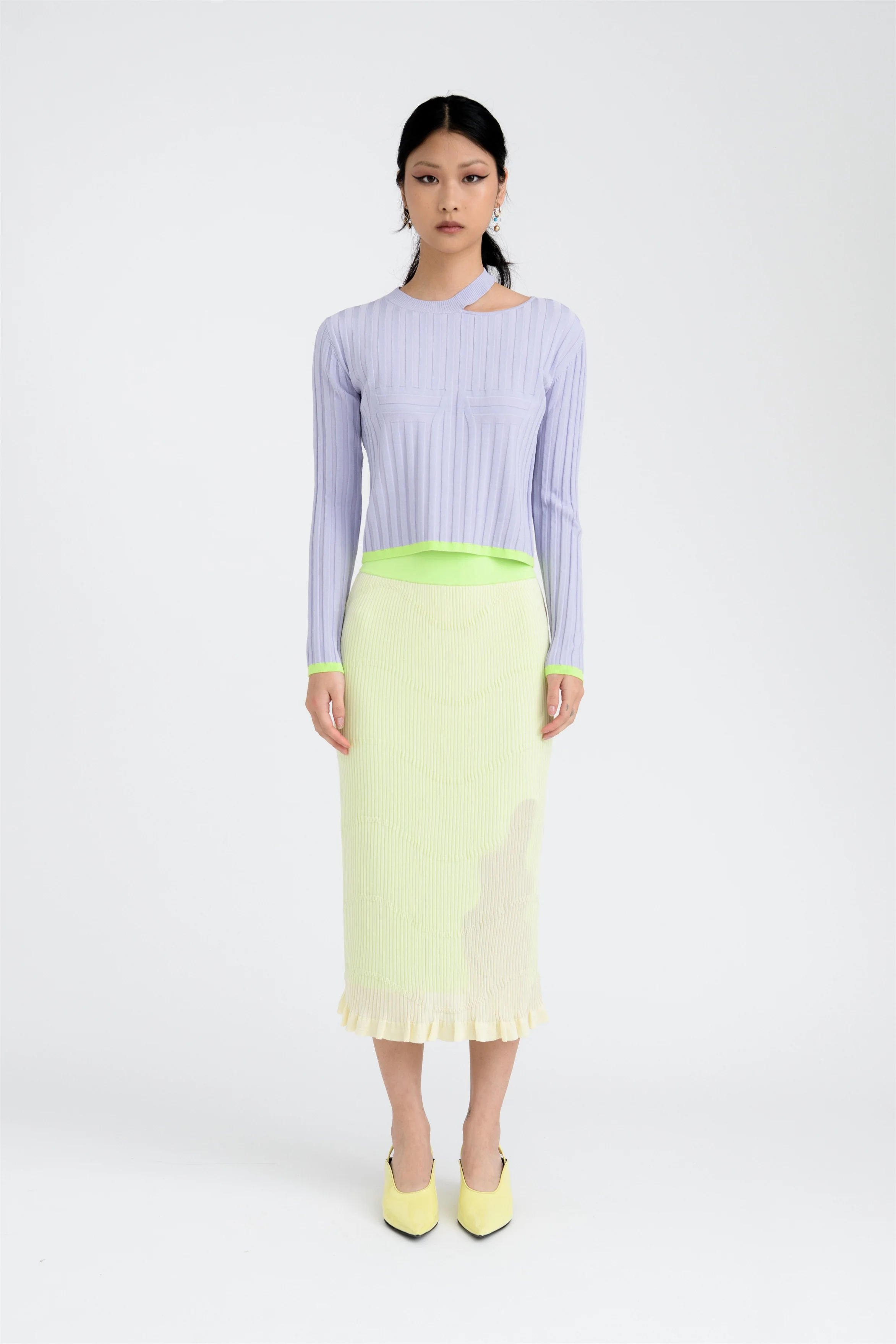 PIPE LONG SLEEVE CROPPED TOP - Image 2