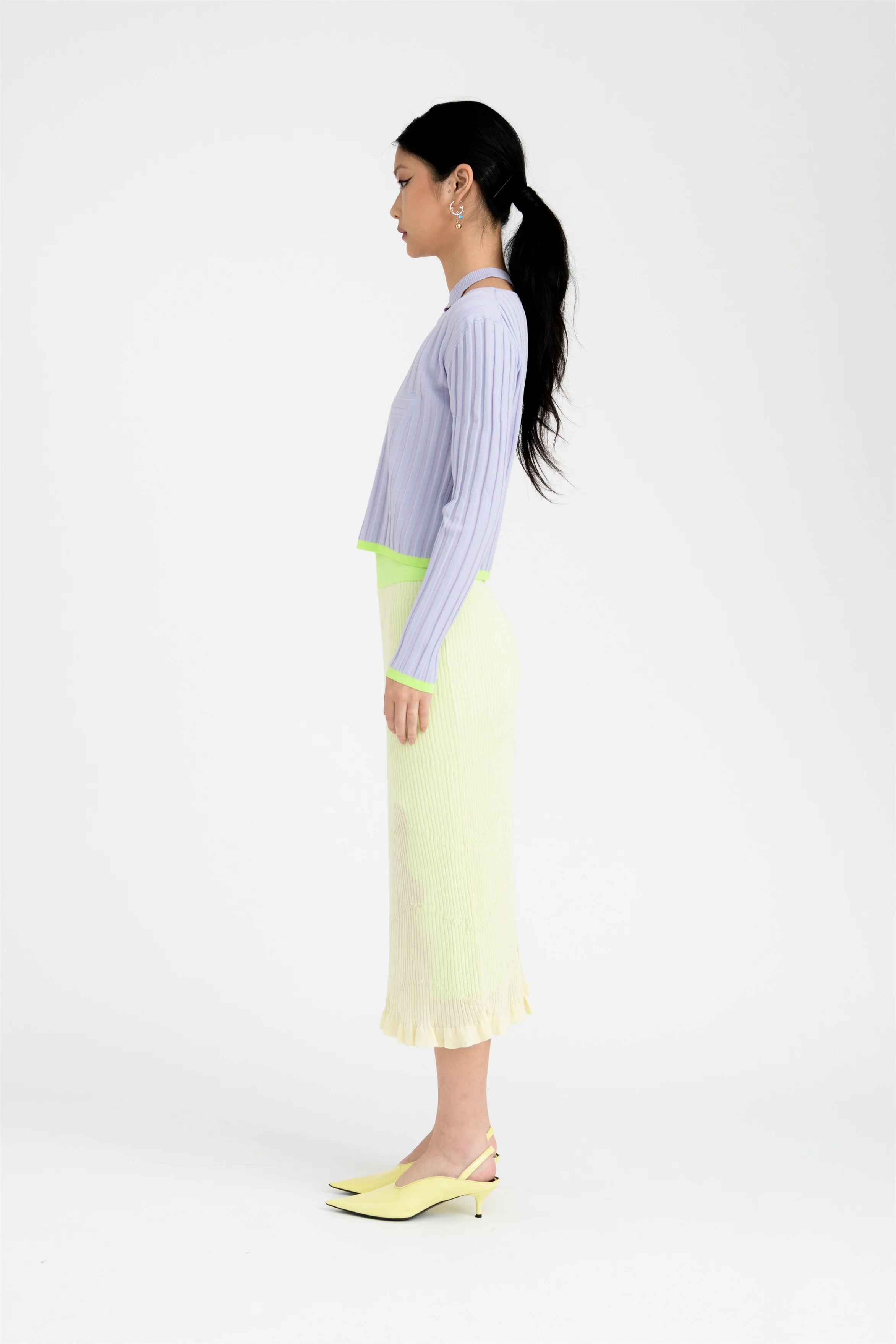 PIPE LONG SLEEVE CROPPED TOP - Image 3