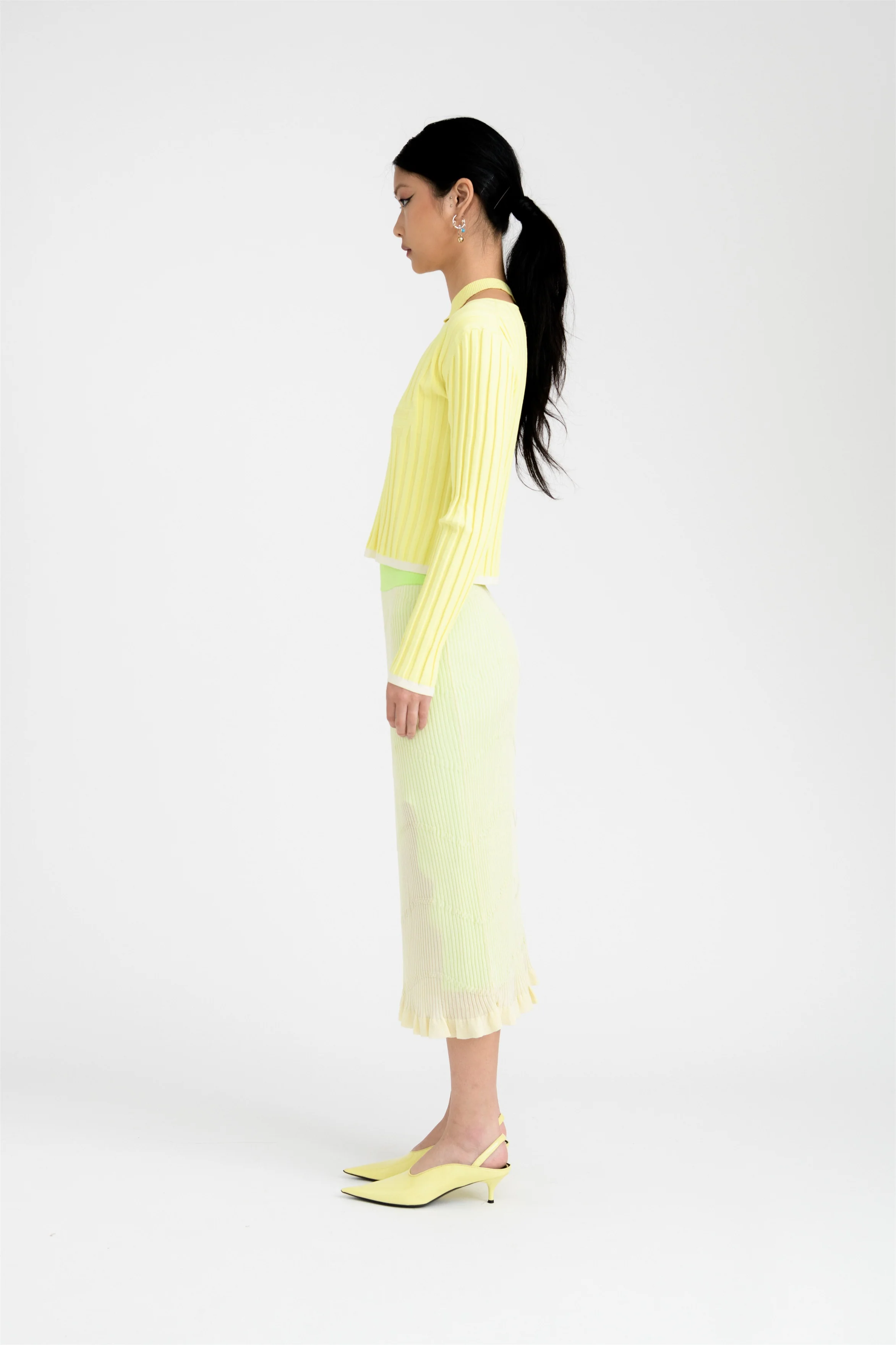 PIPE LONG SLEEVE CROPPED TOP - Image 3