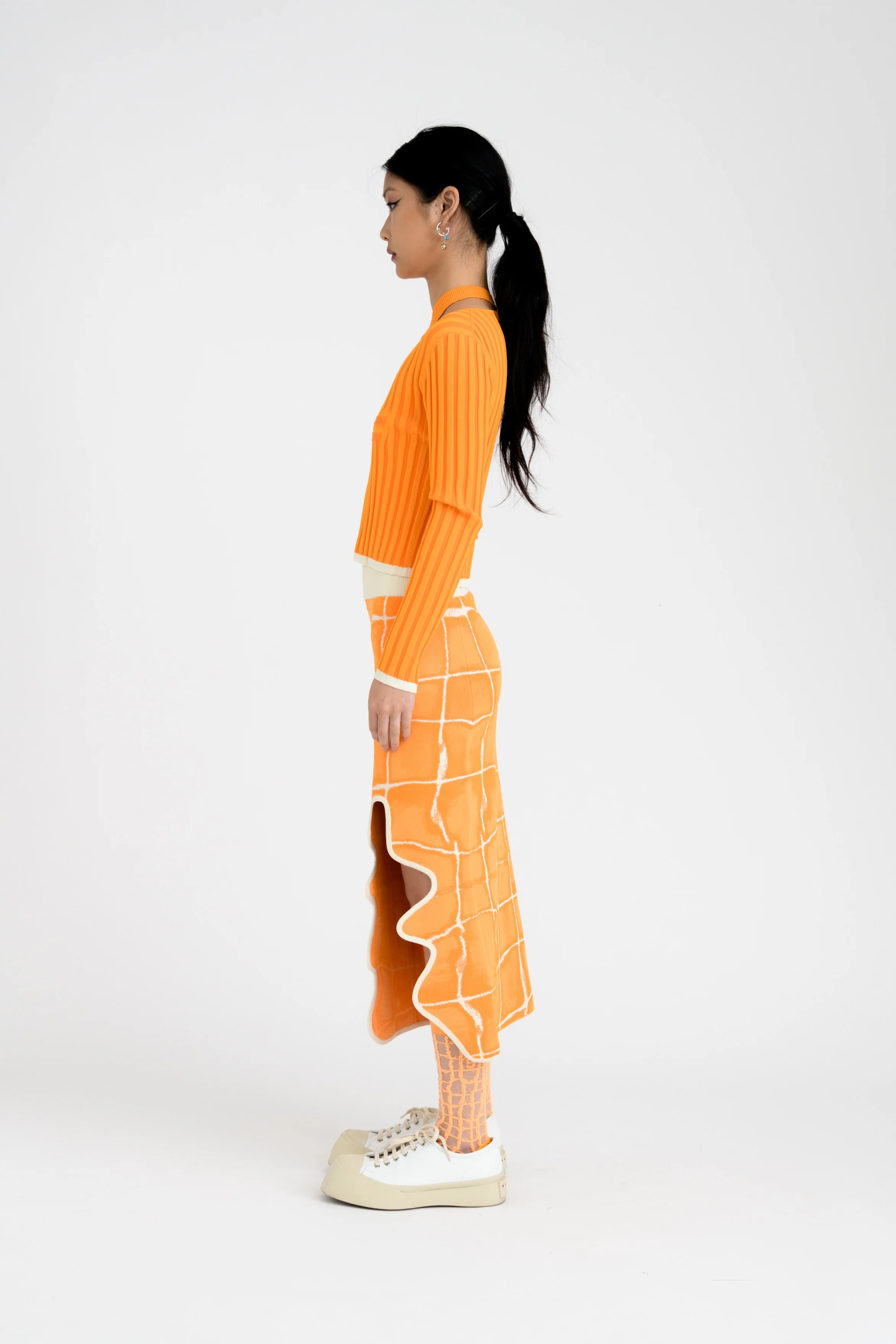 PIPE LONG SLEEVE CROPPED TOP - Image 3