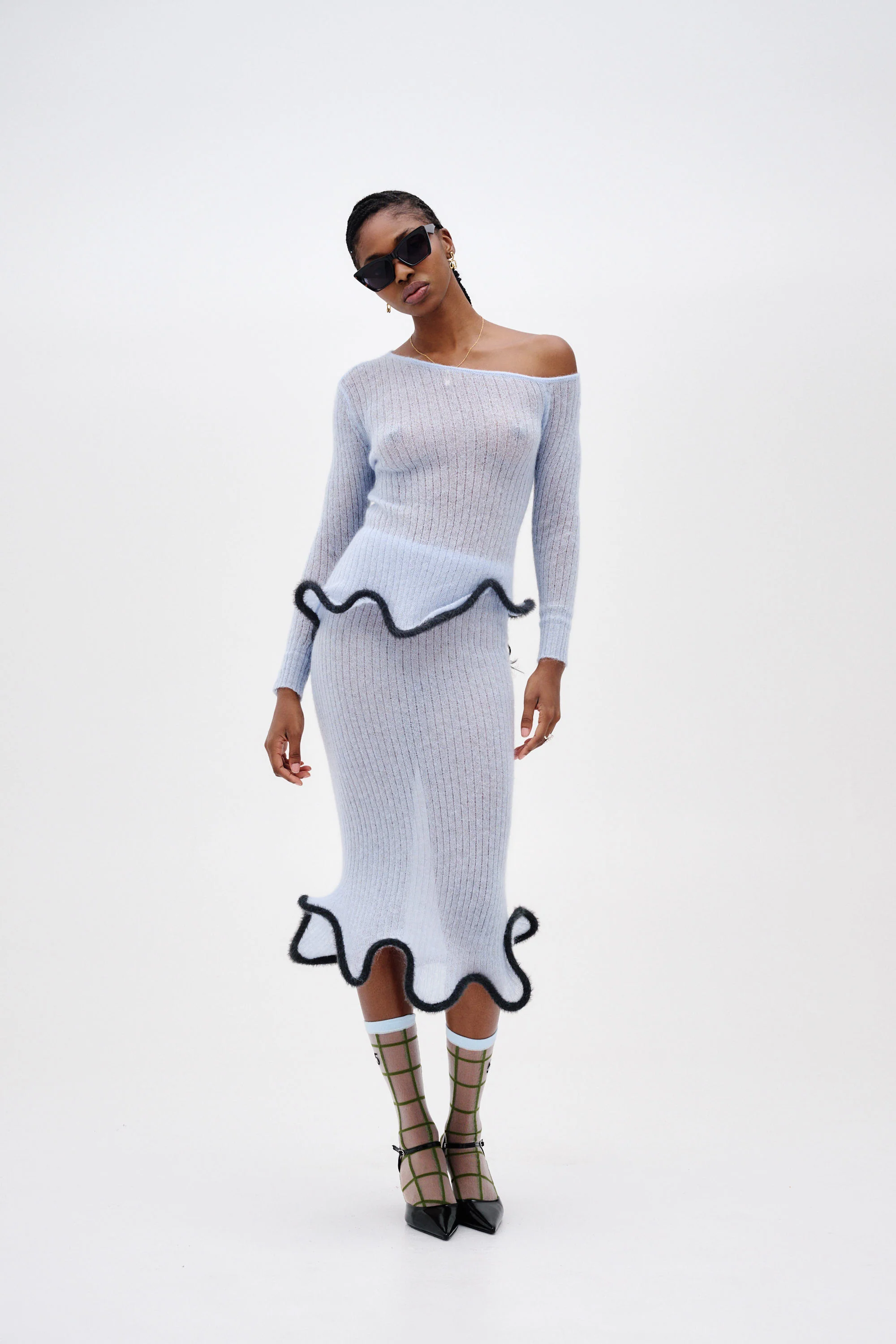 PIXIE ALPACA WAVY LONG SLEEVE TOP - Image 2