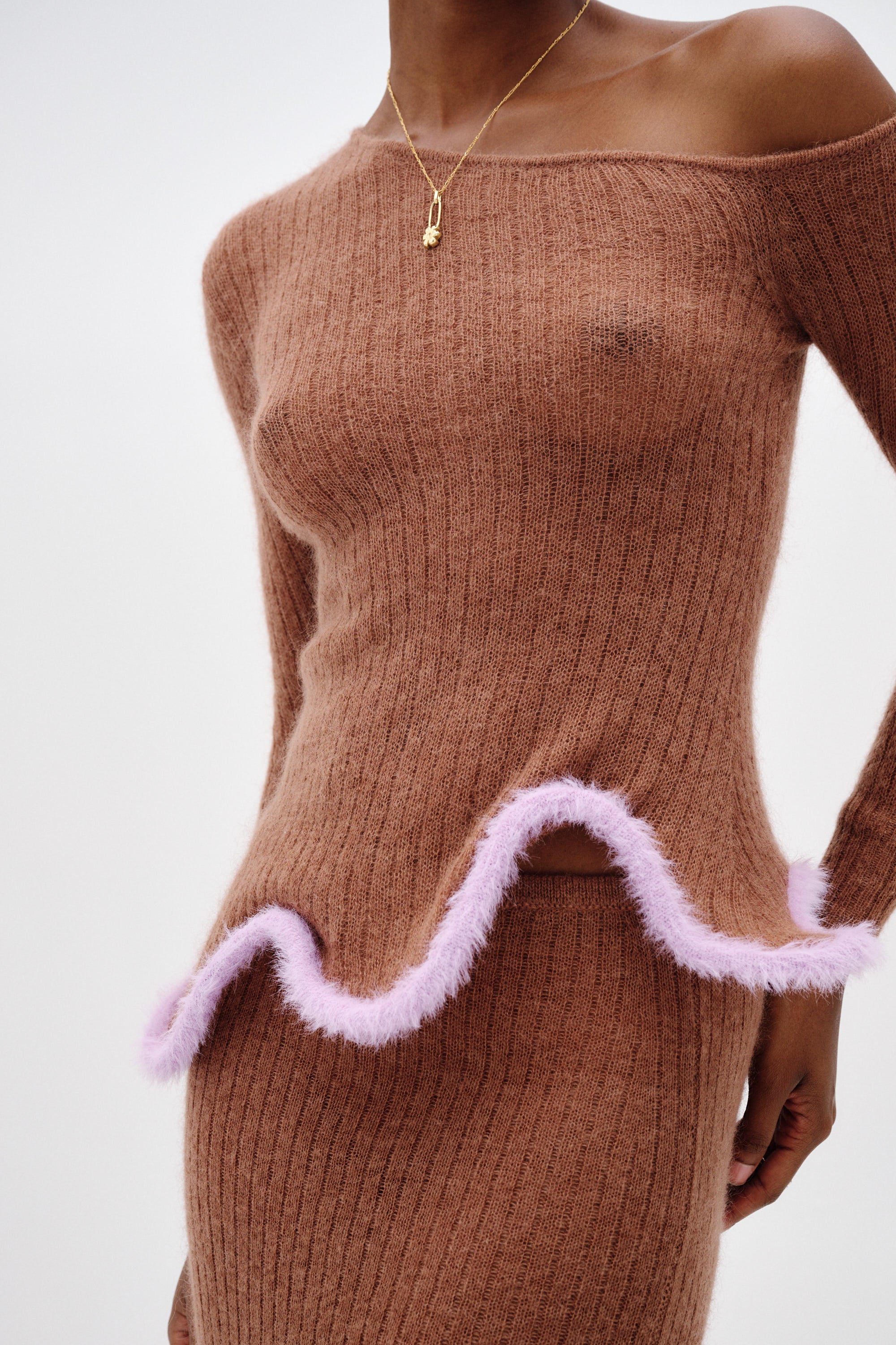 PIXIE ALPACA WAVY LONG SLEEVE TOP - Image 5